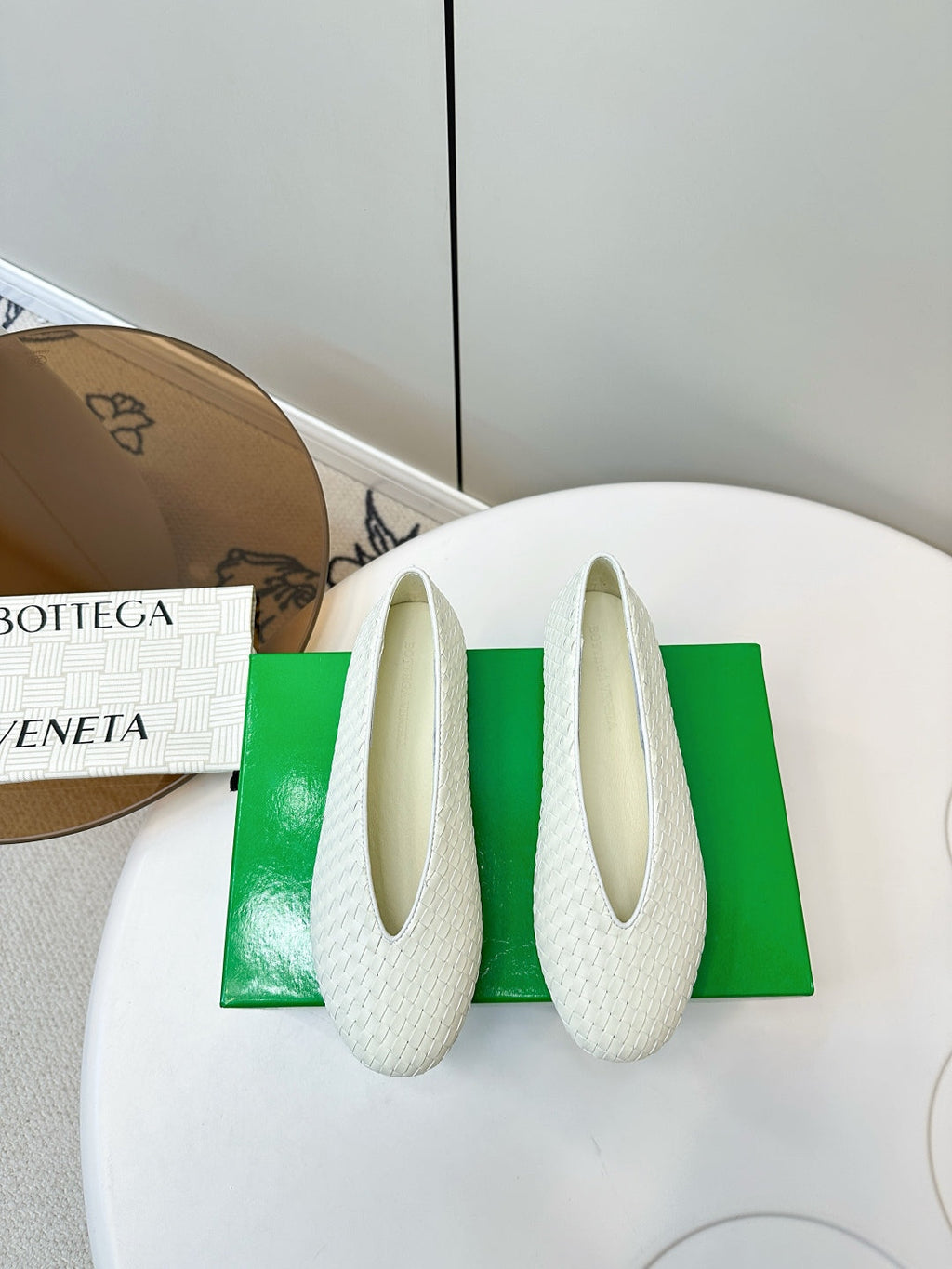 Bottega Veneta 2025 Woven Flat Shoes