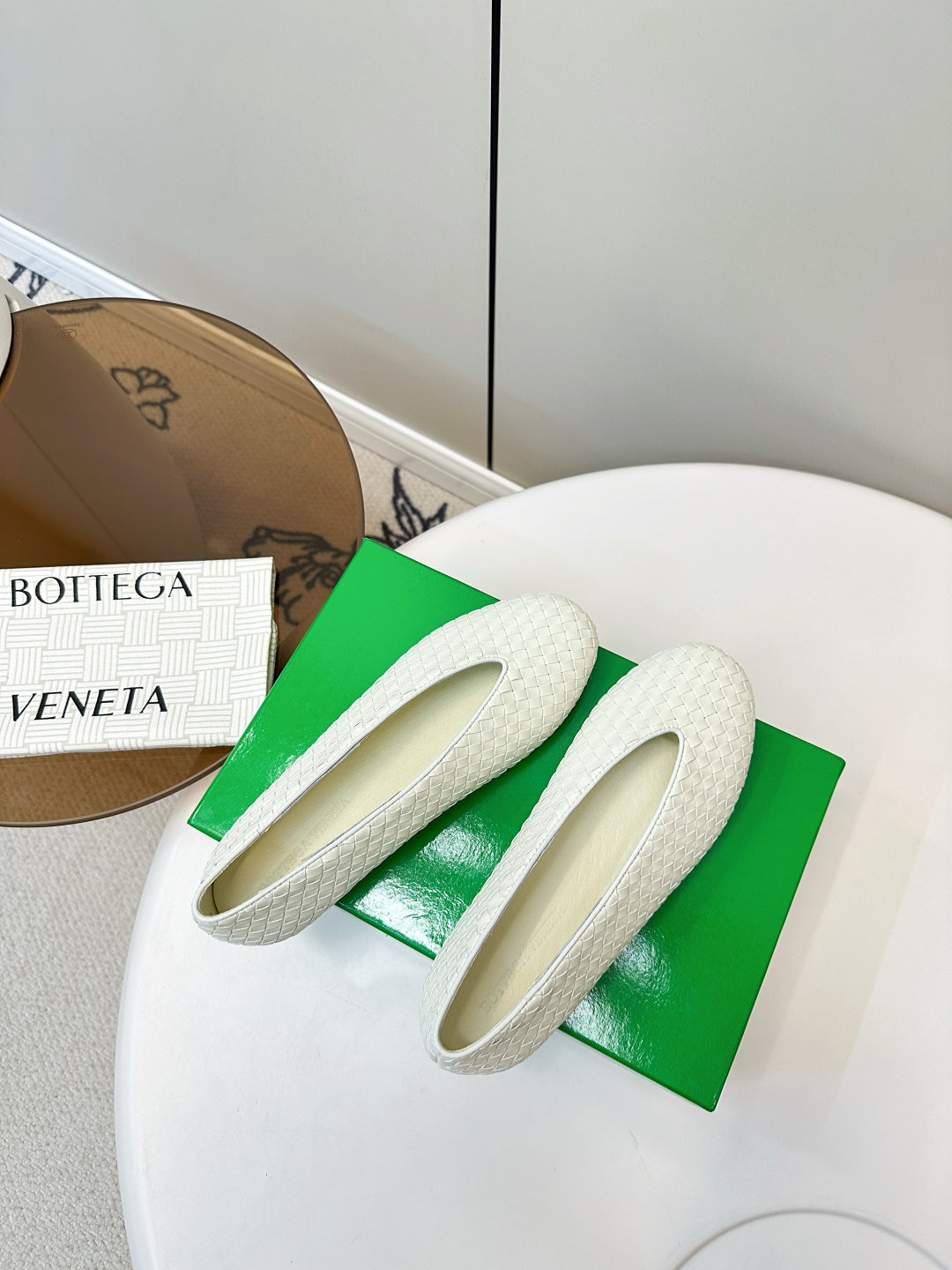 Bottega Veneta 2025 Woven Flat Shoes