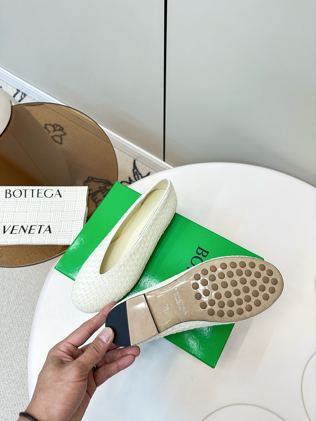 Bottega Veneta 2025 Woven Flat Shoes