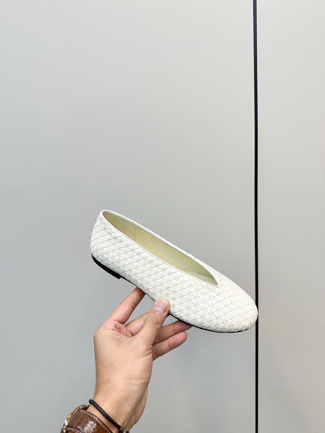 Bottega Veneta 2025 Woven Flat Shoes