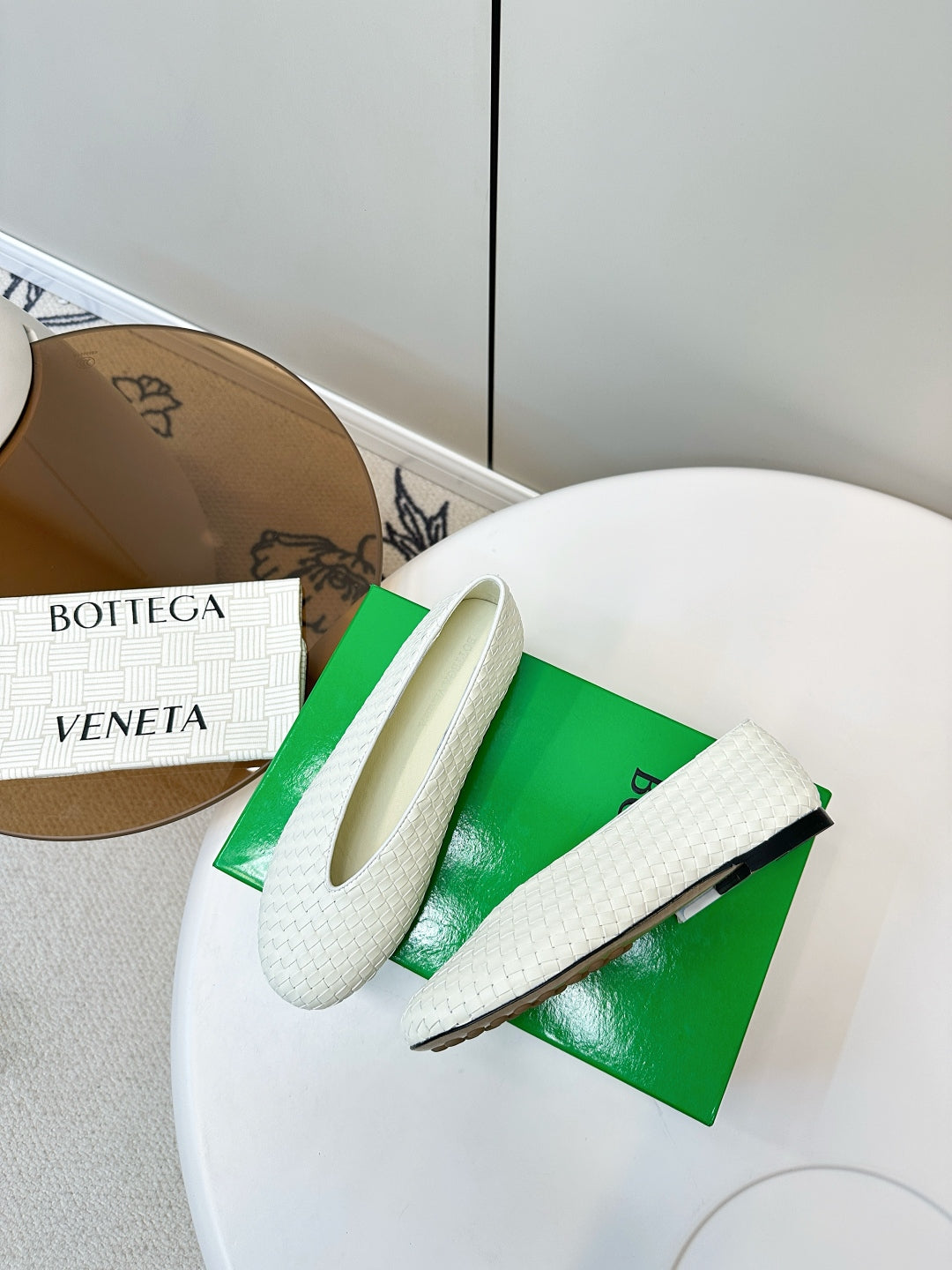 Bottega Veneta 2025 Woven Flat Shoes
