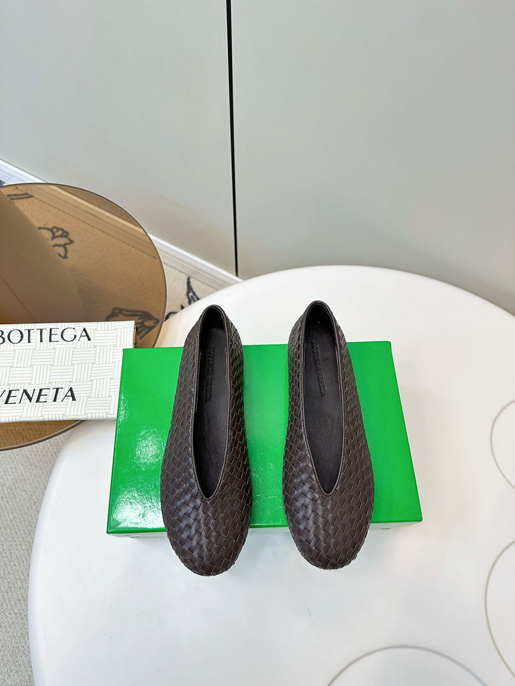 Bottega Veneta 2025 Woven Flat Shoes