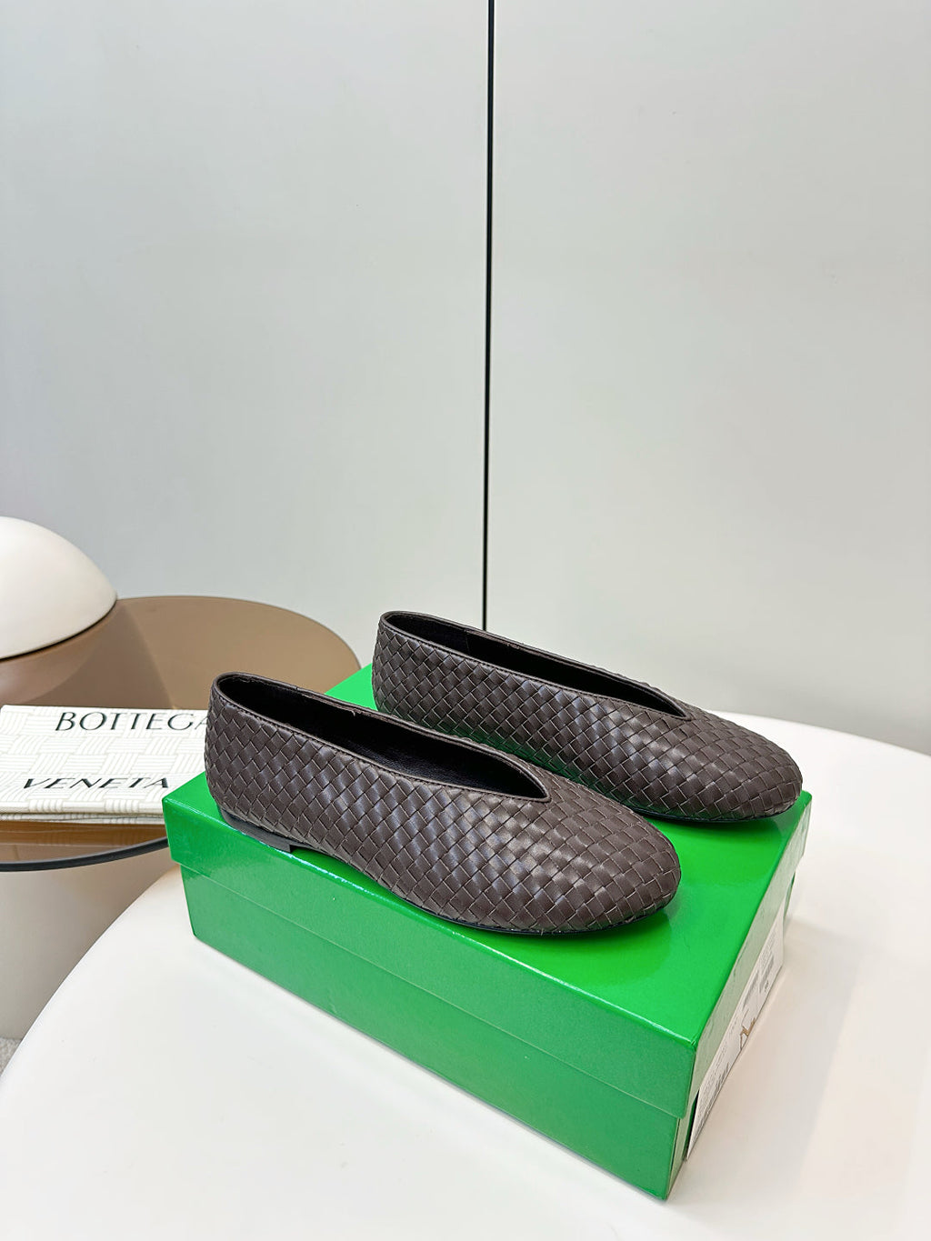 Bottega Veneta 2025 Woven Flat Shoes