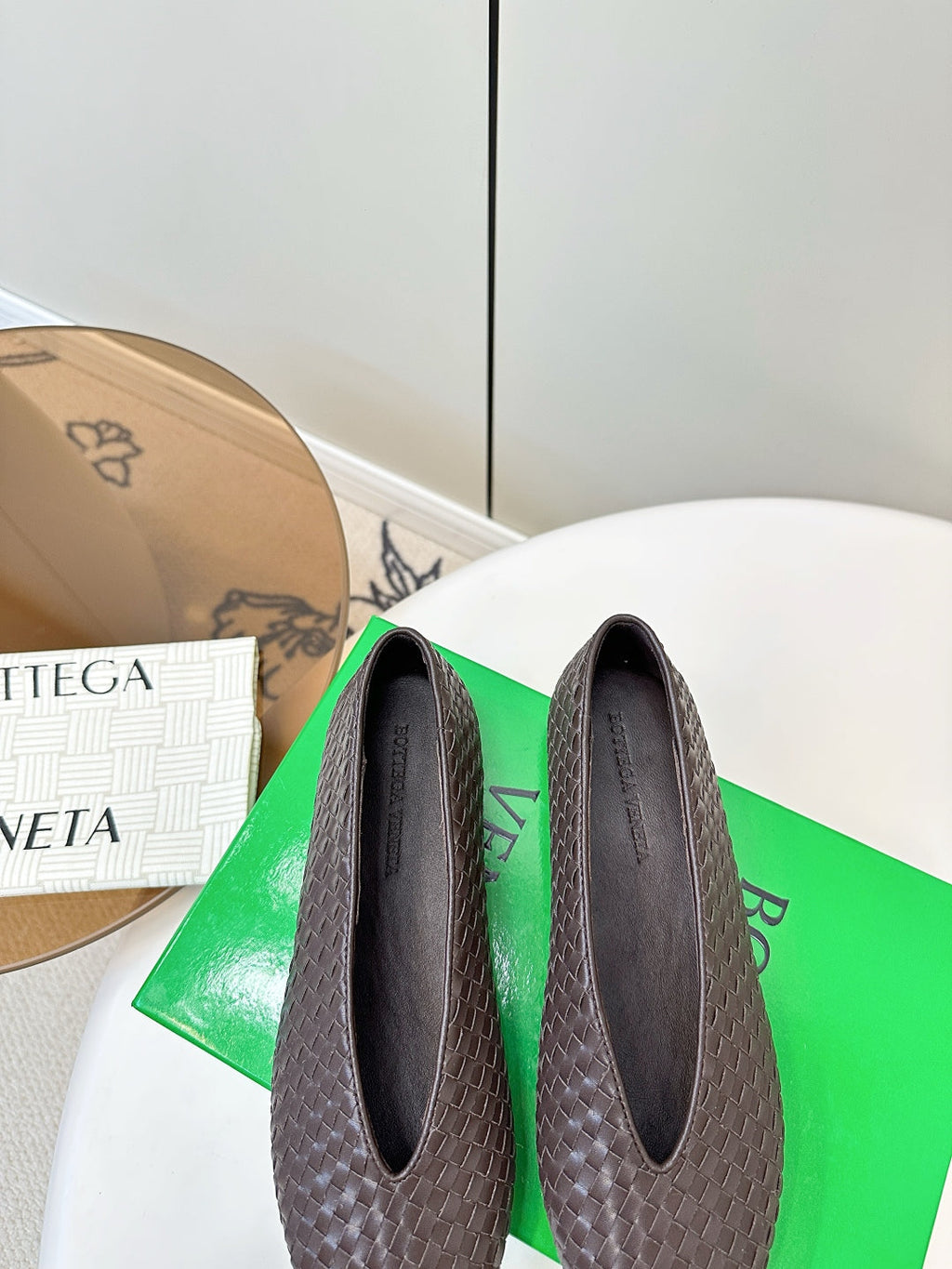 Bottega Veneta 2025 Woven Flat Shoes