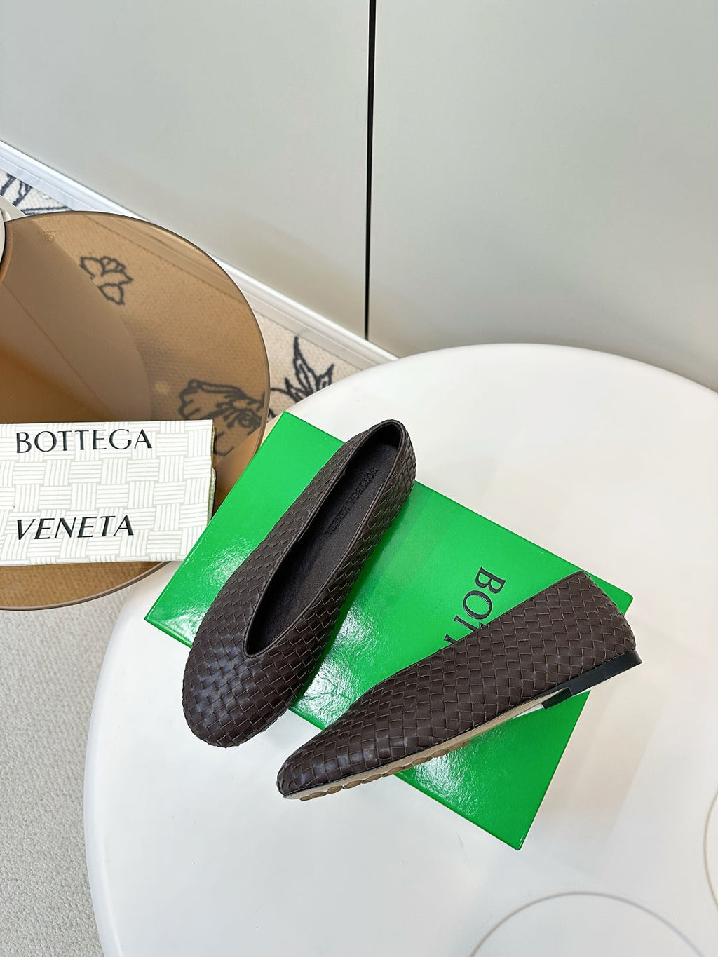 Bottega Veneta 2025 Woven Flat Shoes