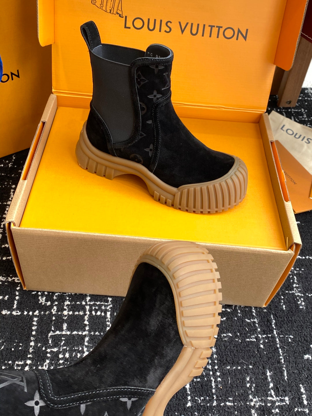 Louis Vuitton Slip-On Ankle Boots