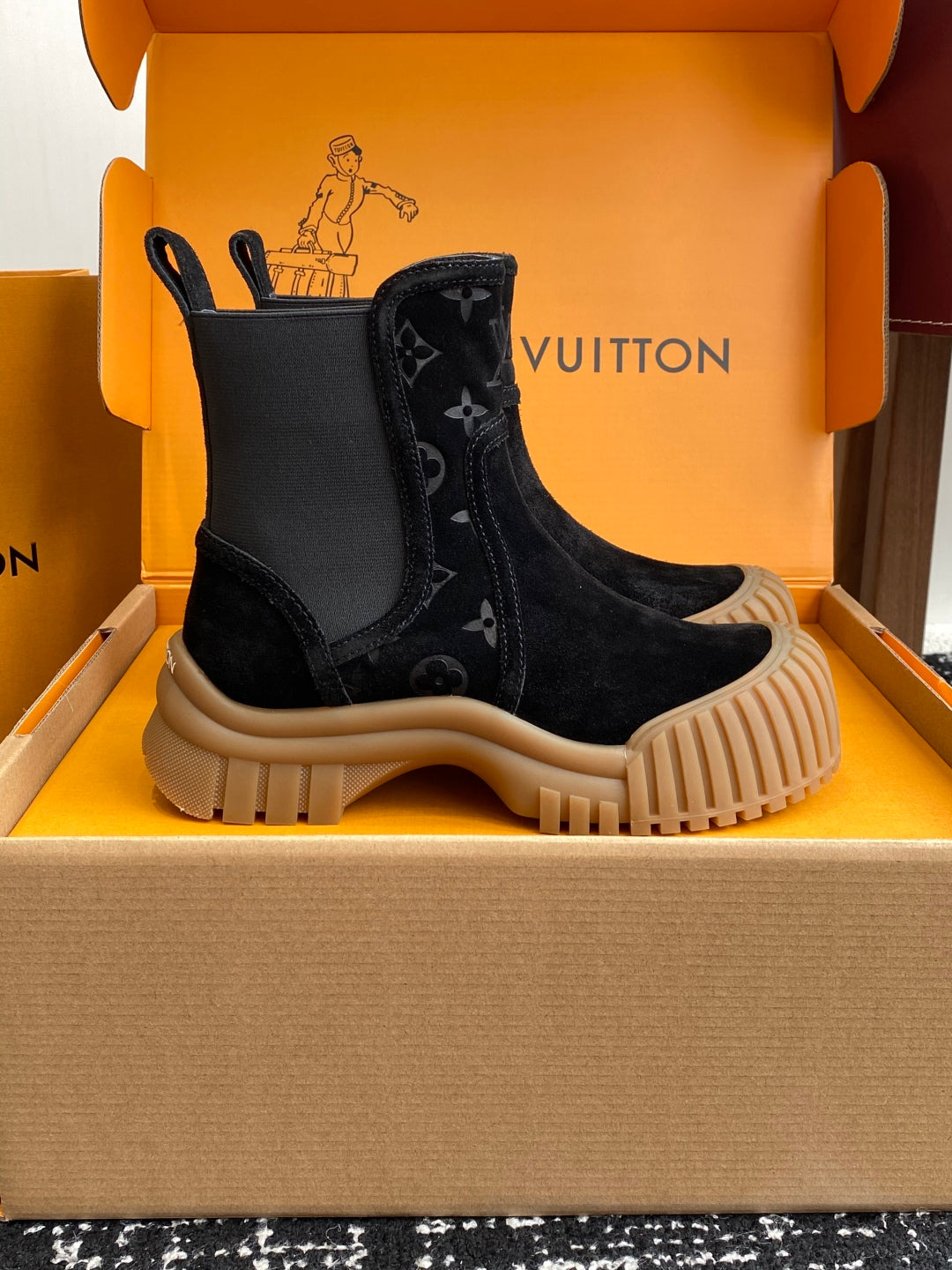 Louis Vuitton Slip-On Ankle Boots