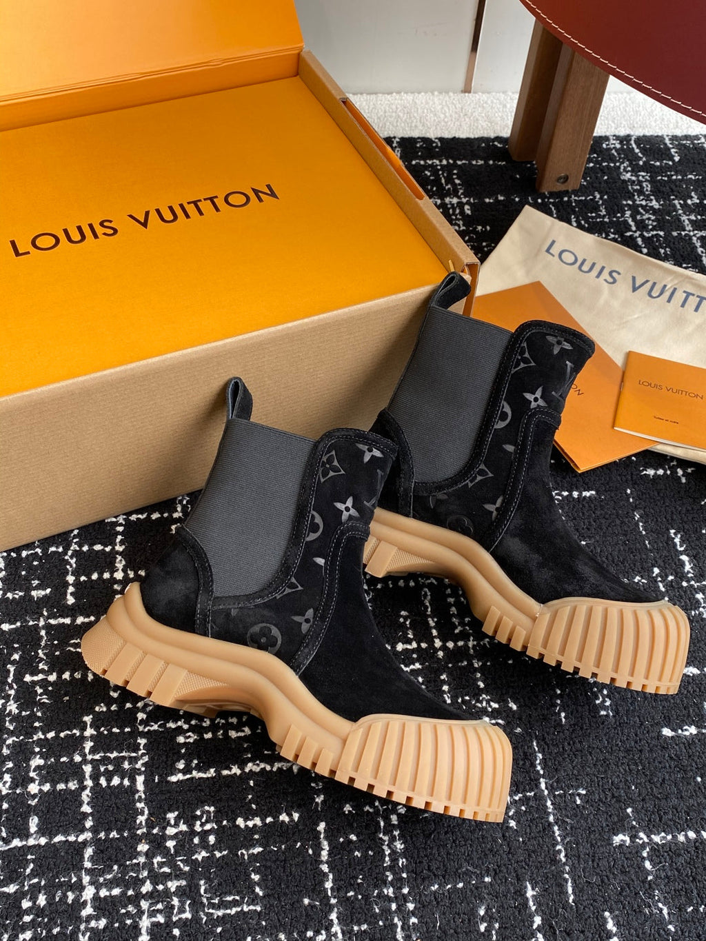 Louis Vuitton Slip-On Ankle Boots