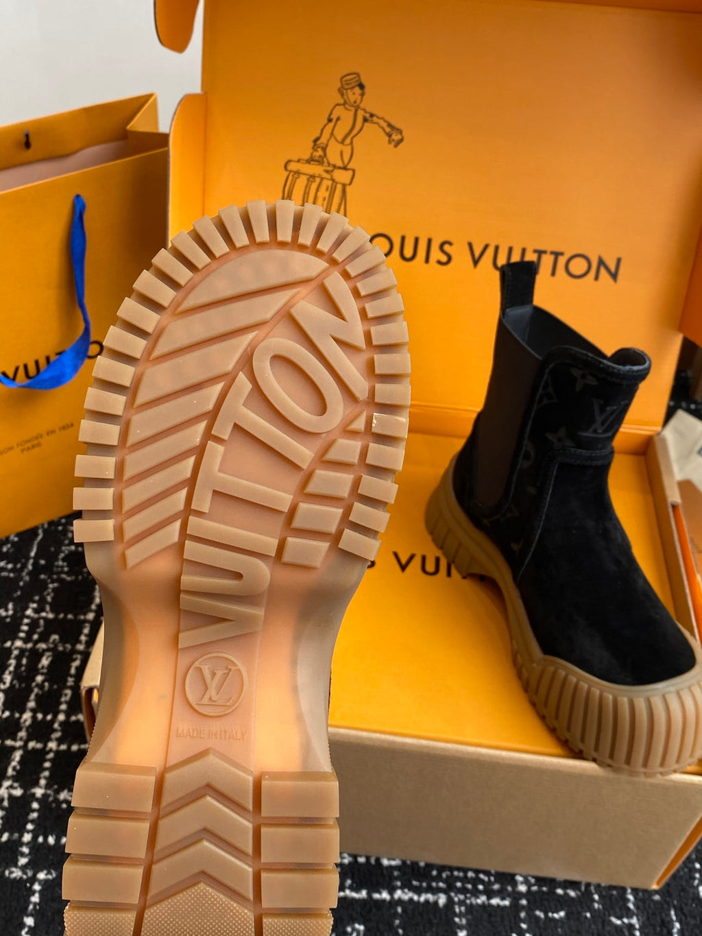 Louis Vuitton Slip-On Ankle Boots