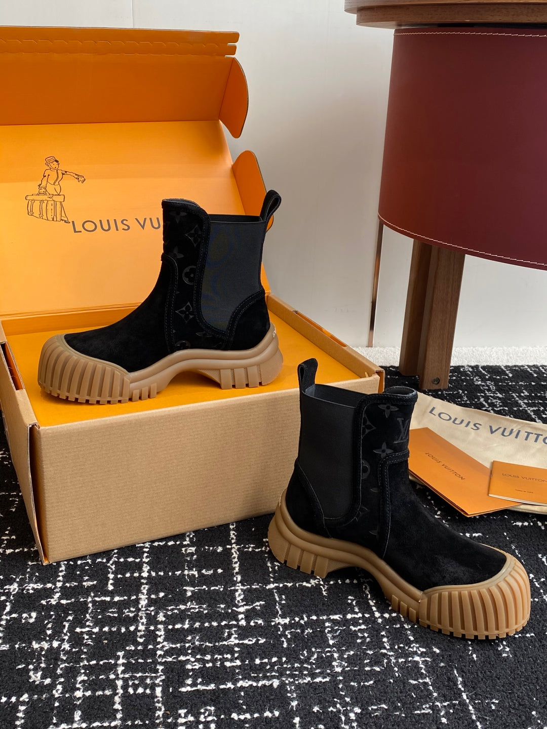 Louis Vuitton Slip-On Ankle Boots
