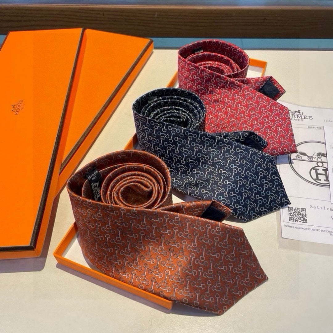 Hermès Men's New Collection Silk Tie