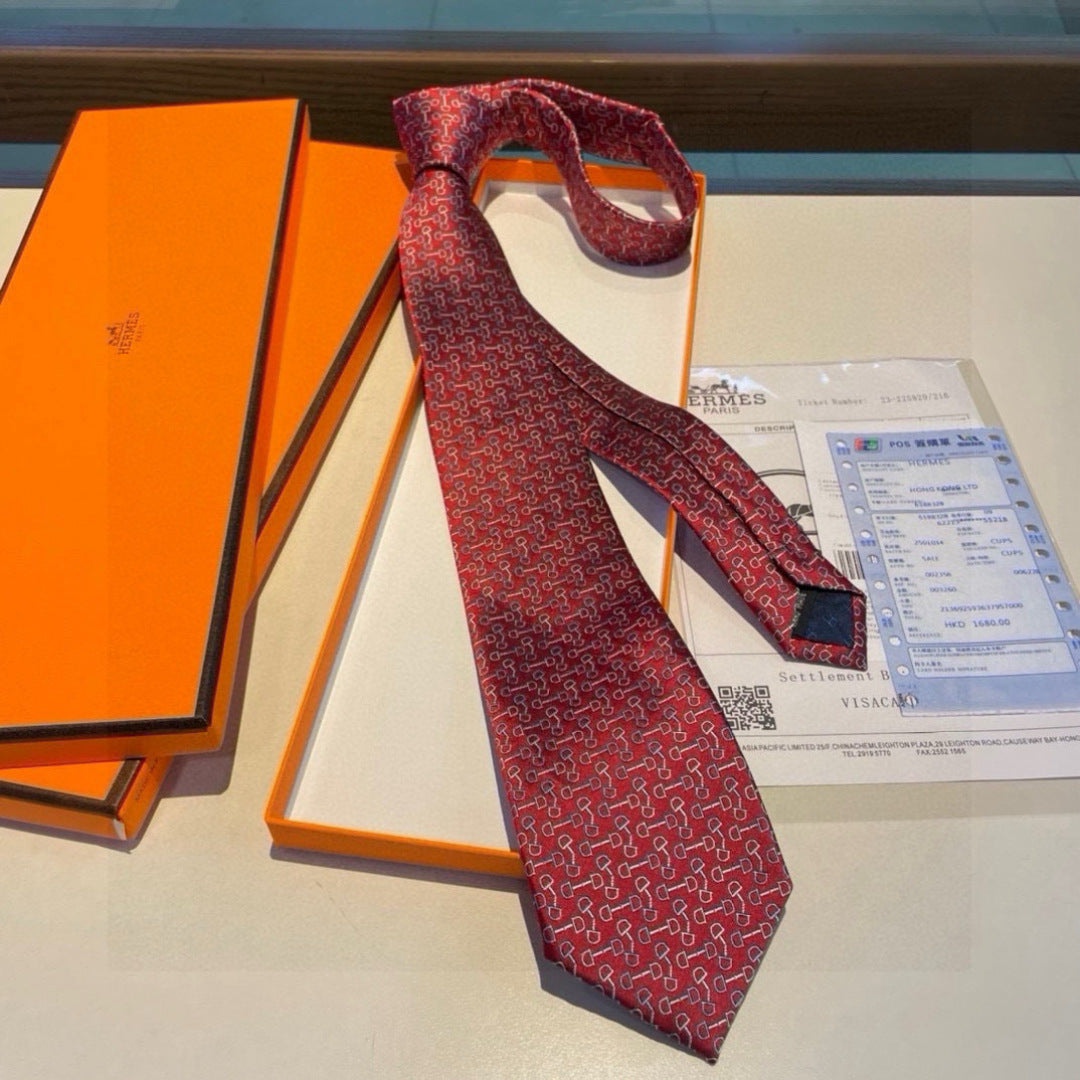 Hermès Men's New Collection Silk Tie