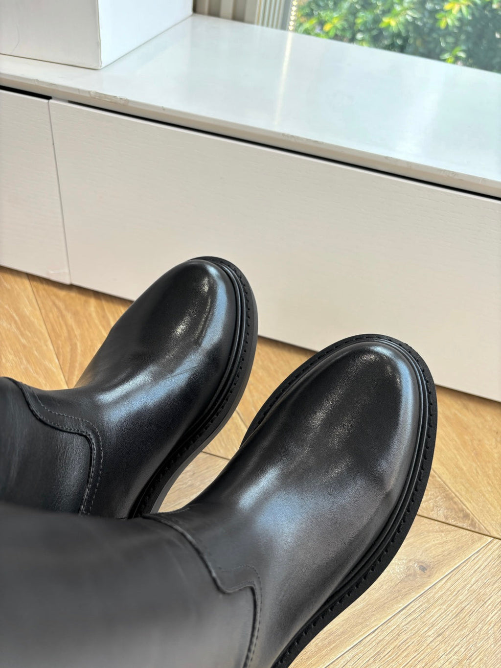 Celine Triomphe Leather Knight Boots – 2025 Autumn/Winter Collection