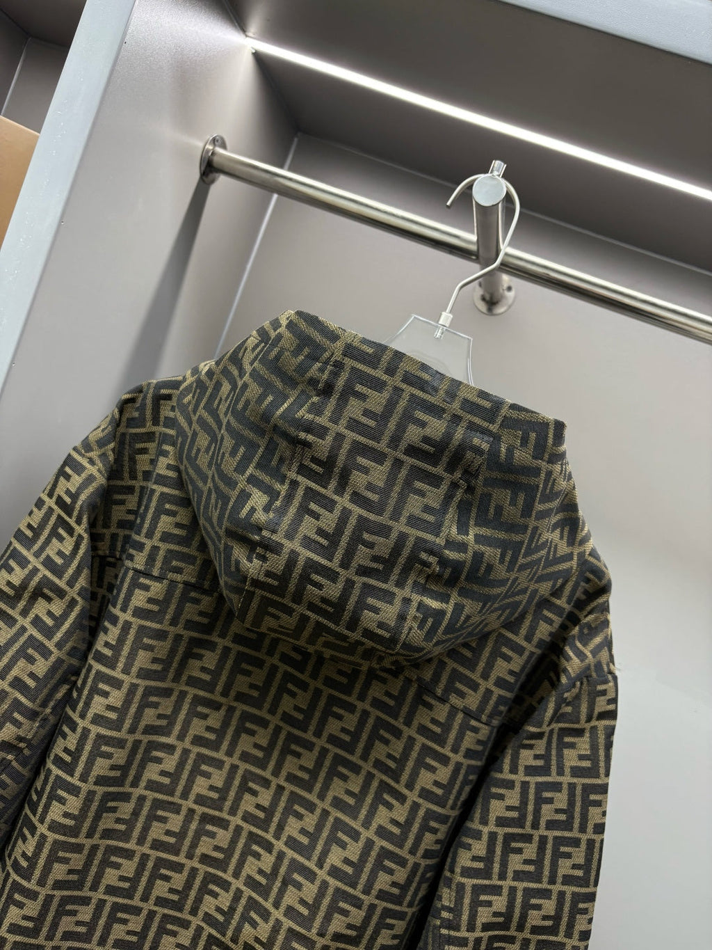 Fendi FF Jacquard Hooded Thin Jacket