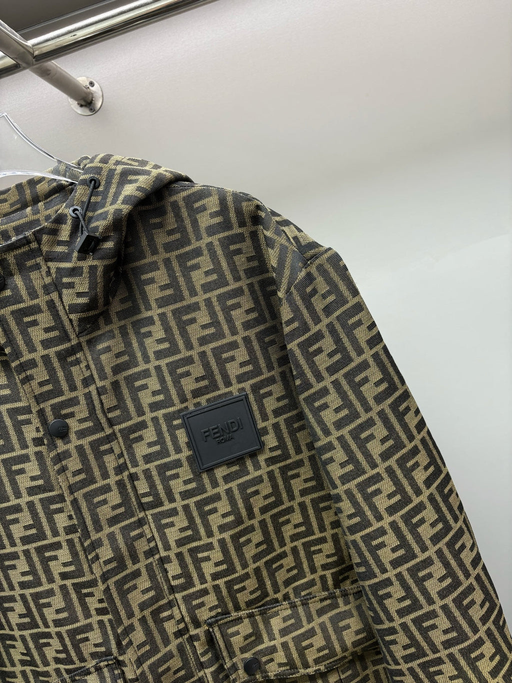 Fendi FF Jacquard Hooded Thin Jacket