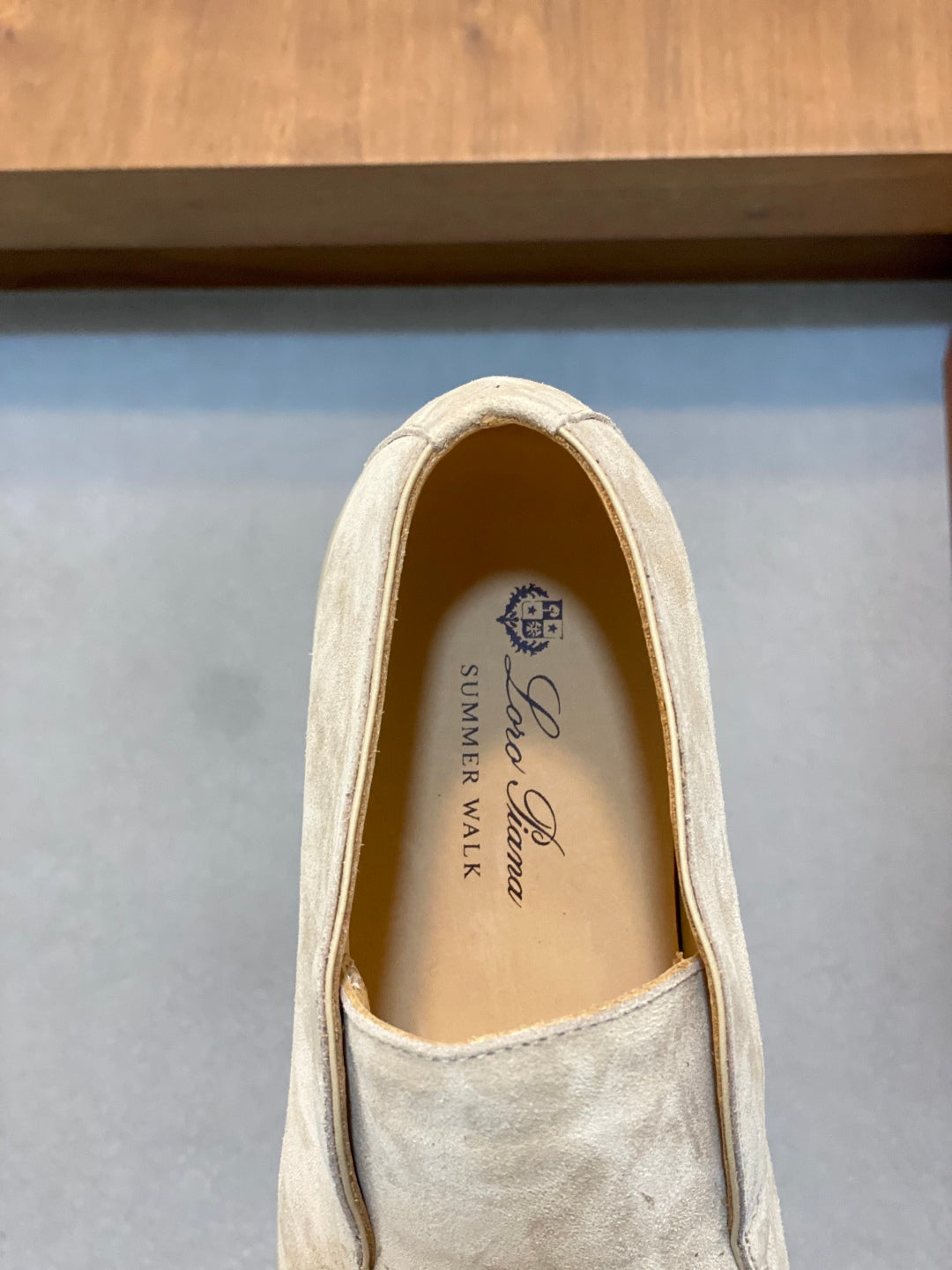 Loro Piana Suede Leather Slip-On Loafers