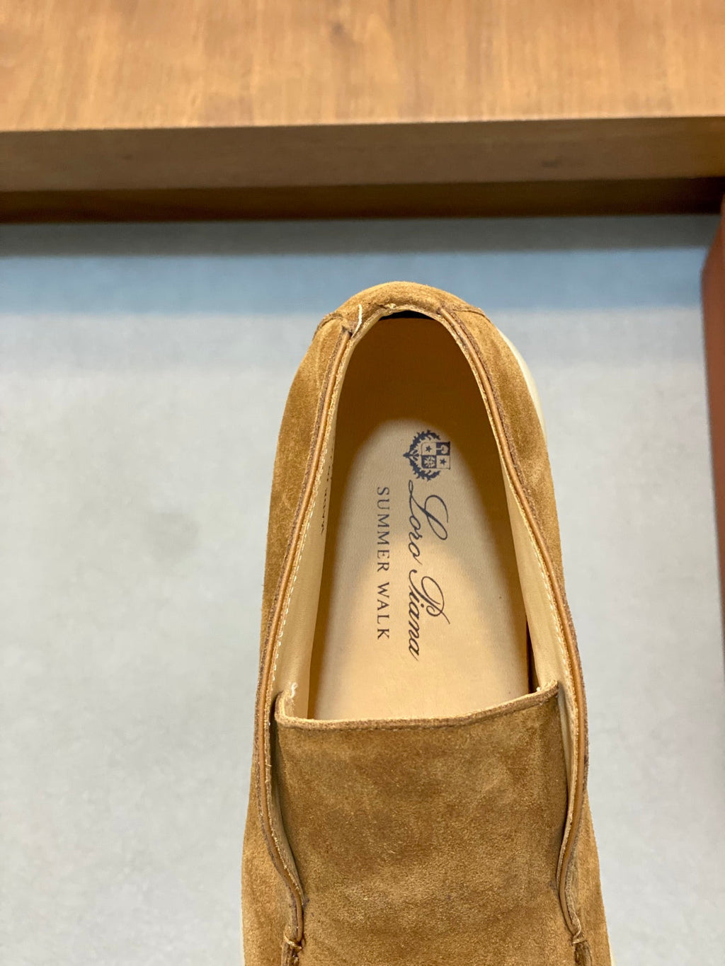 Loro Piana Suede Leather Slip-On Loafers