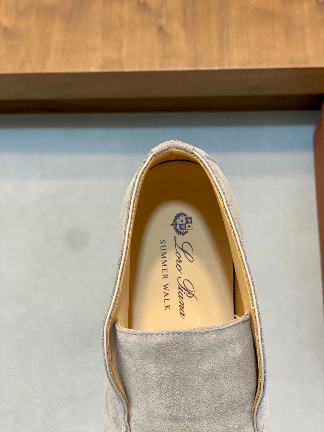 Loro Piana Suede Leather Slip-On Loafers