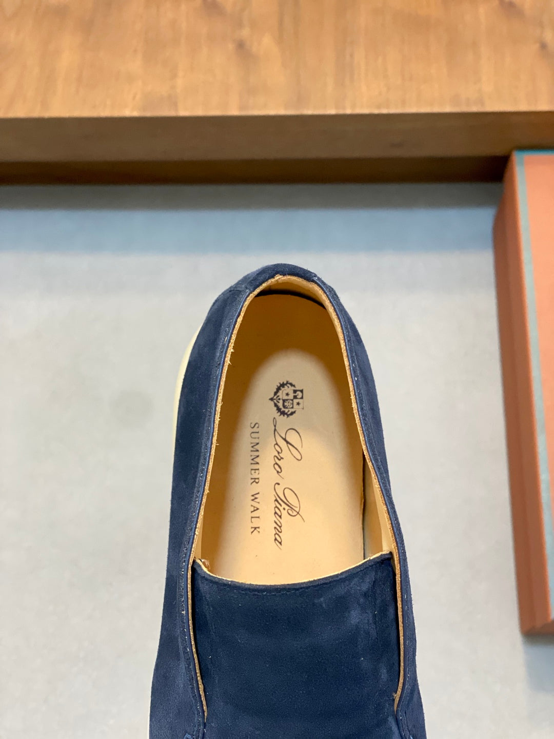 Loro Piana Suede Leather Slip-On Loafers