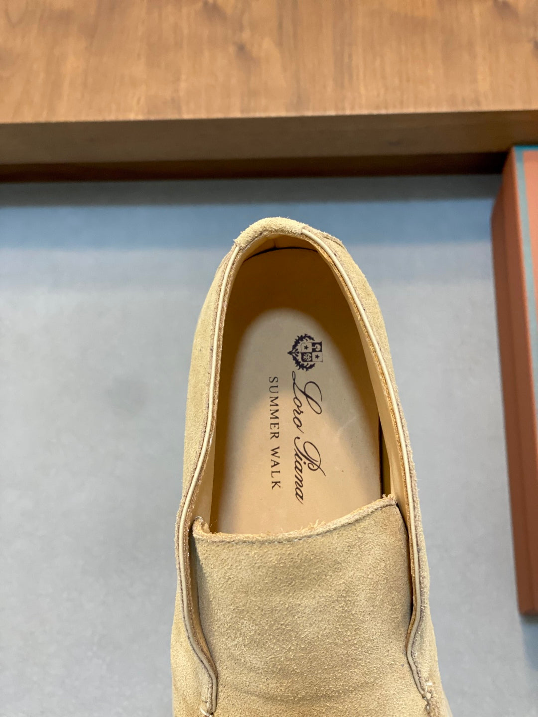 Loro Piana Suede Leather Slip-On Loafers