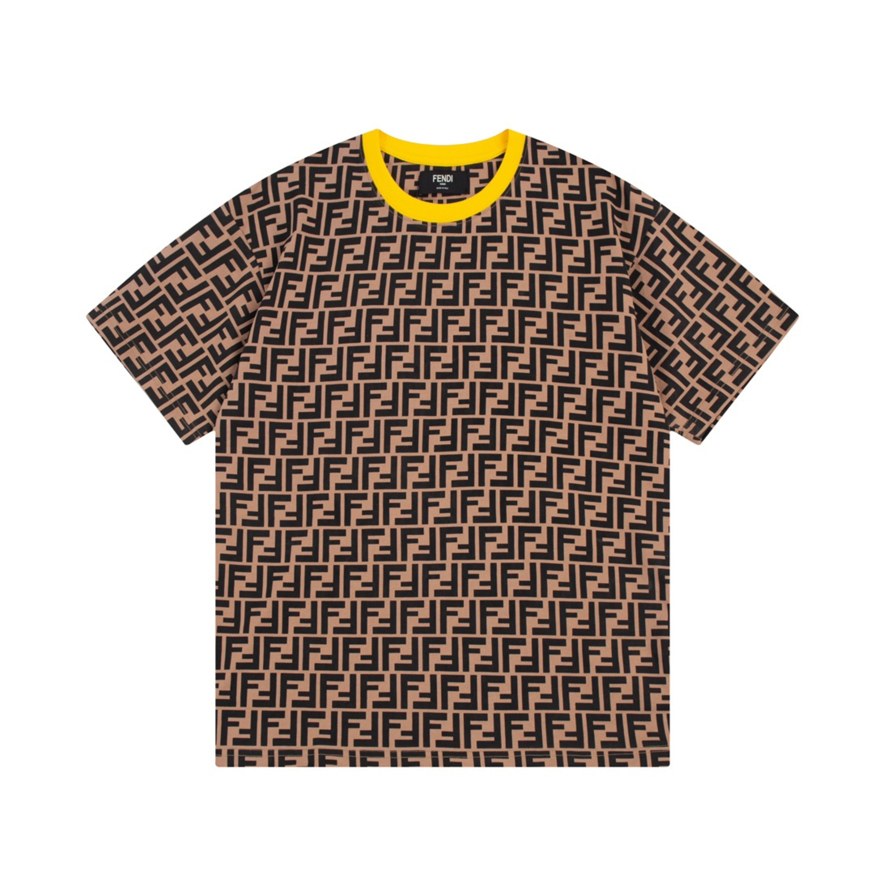FENDI MONOGRAM LOGO - BROWN/YELLOW