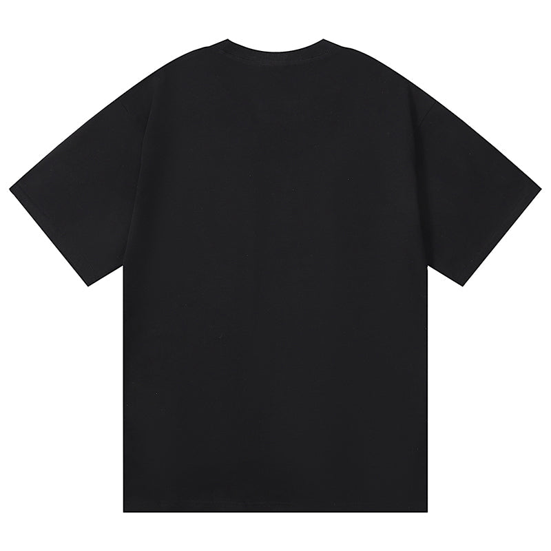 Purple Brand Logo Letter Pattern Print T-Shirt