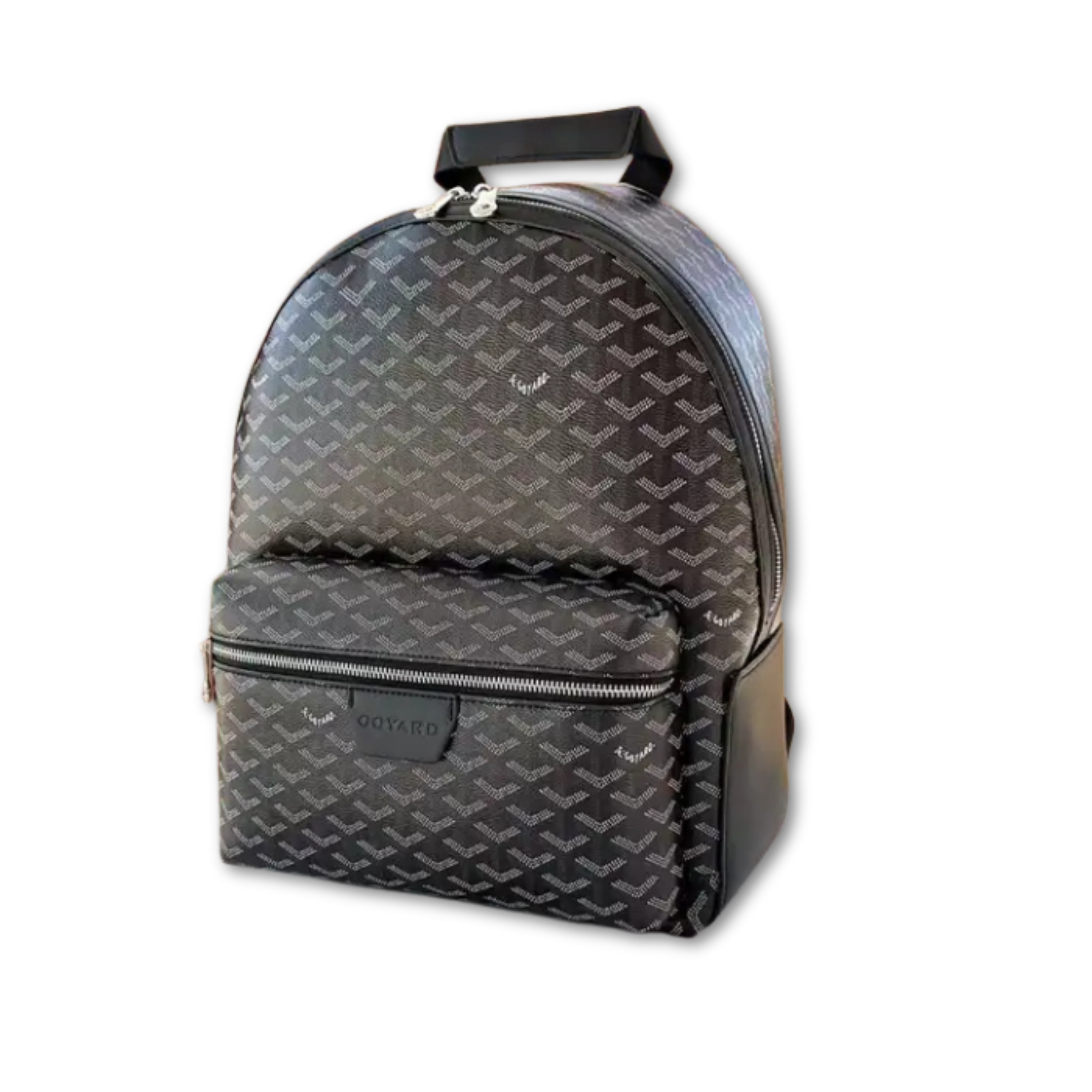 GOYARD MONOGRAM ZIP BACKPACK - BLACK