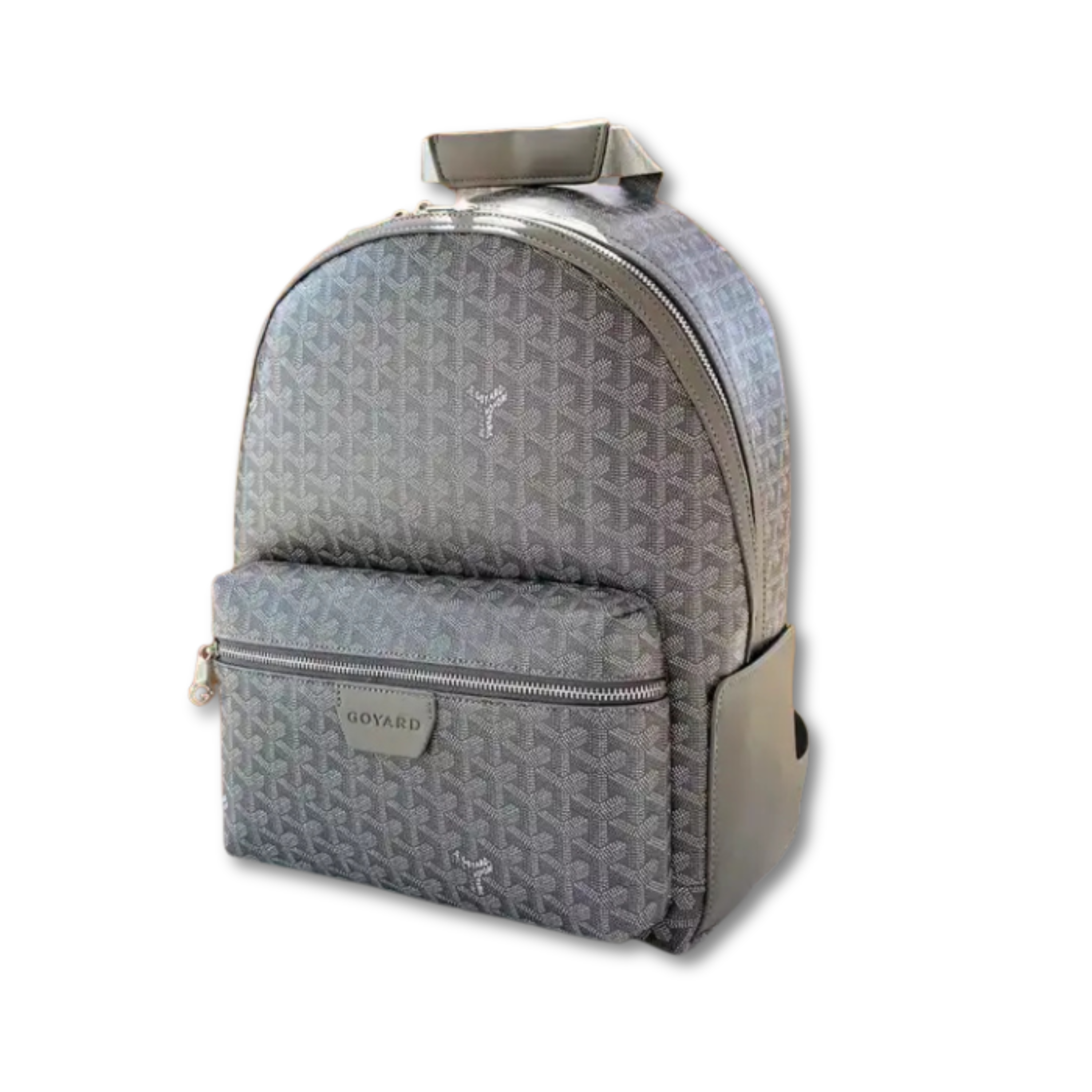 GOYARD MONOGRAM ZIP BACKPACK - GREY
