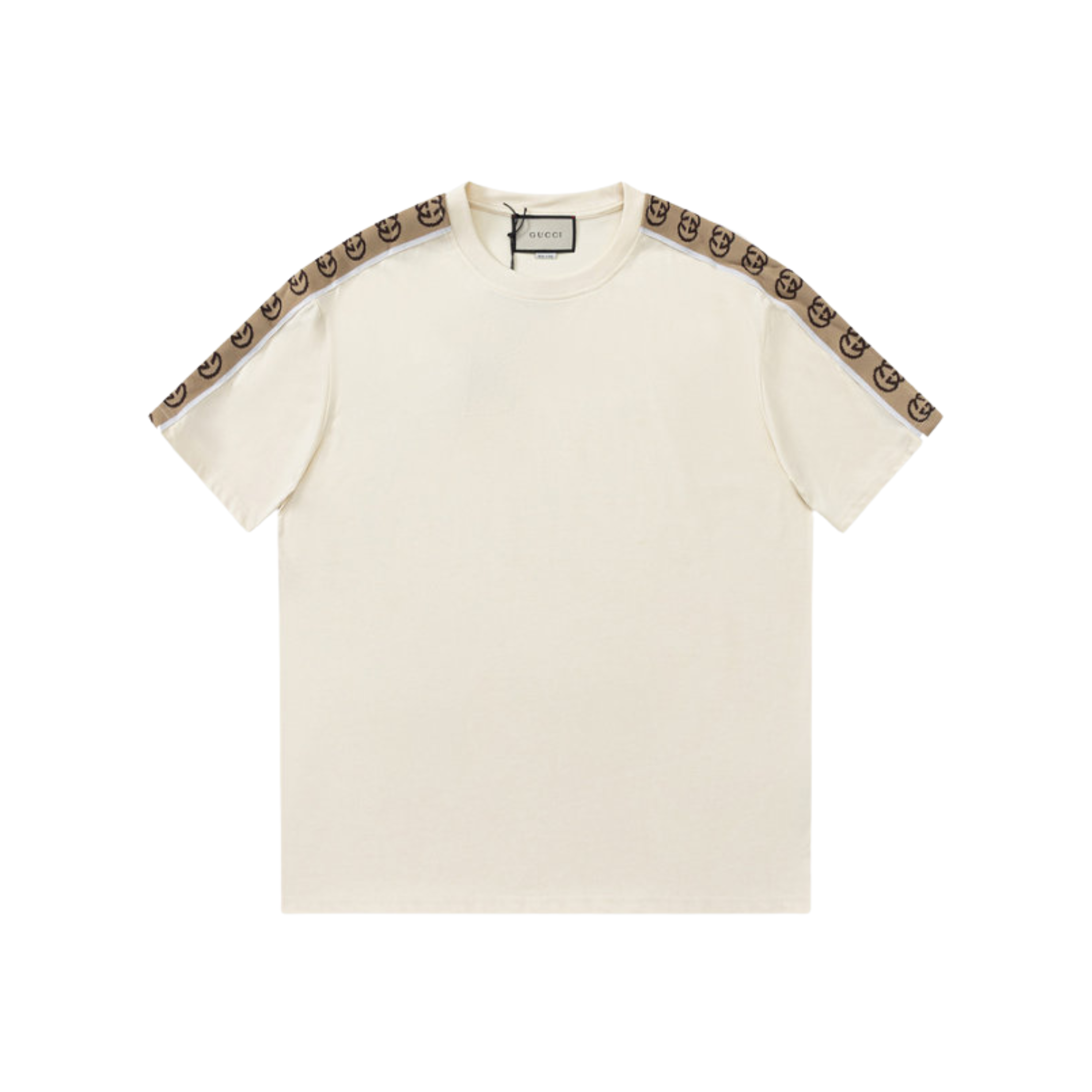 GUCCI GG INTERLOCKING LOGO T-SHIRT - WHITE