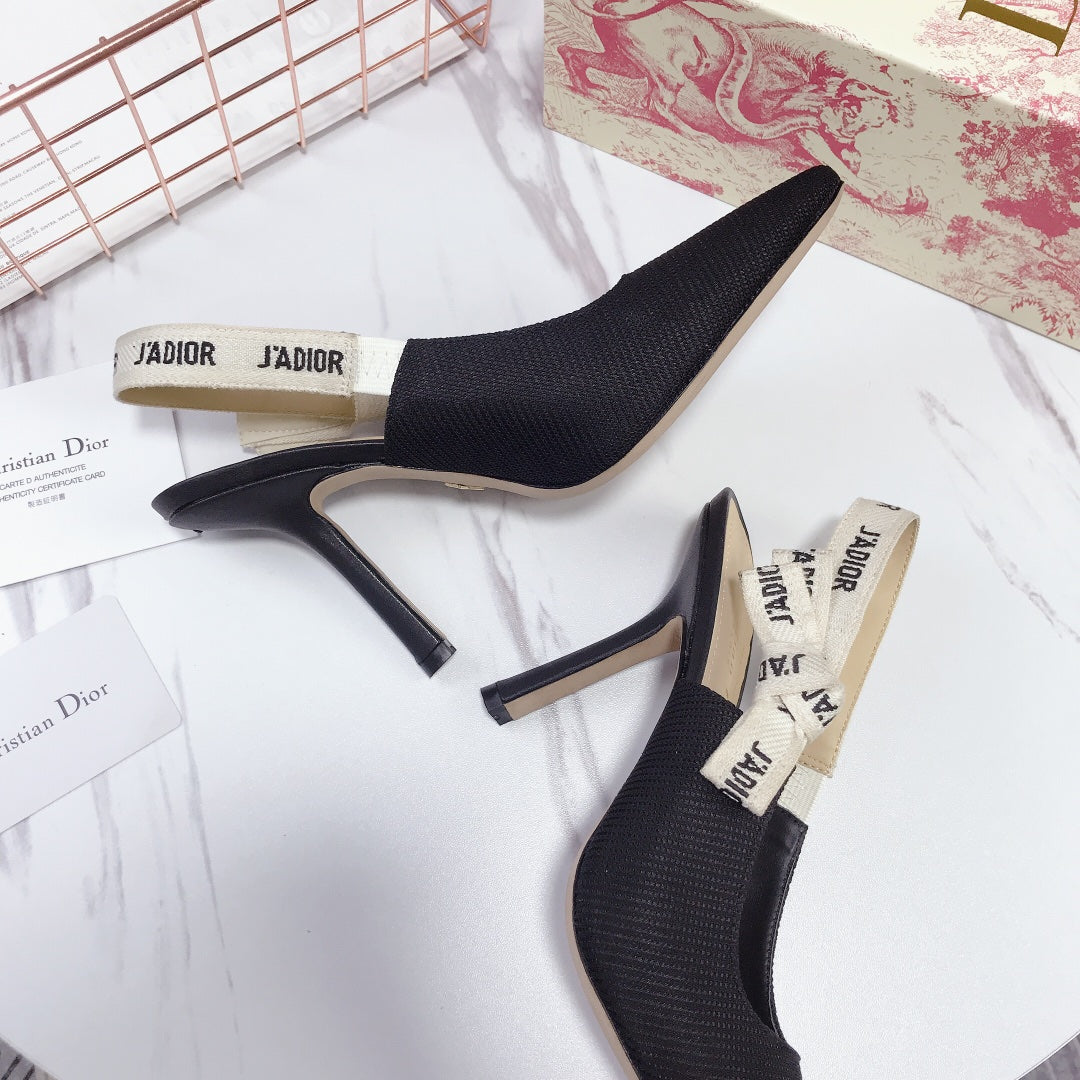 Dior Patent Leather Bow Heeled Sandals