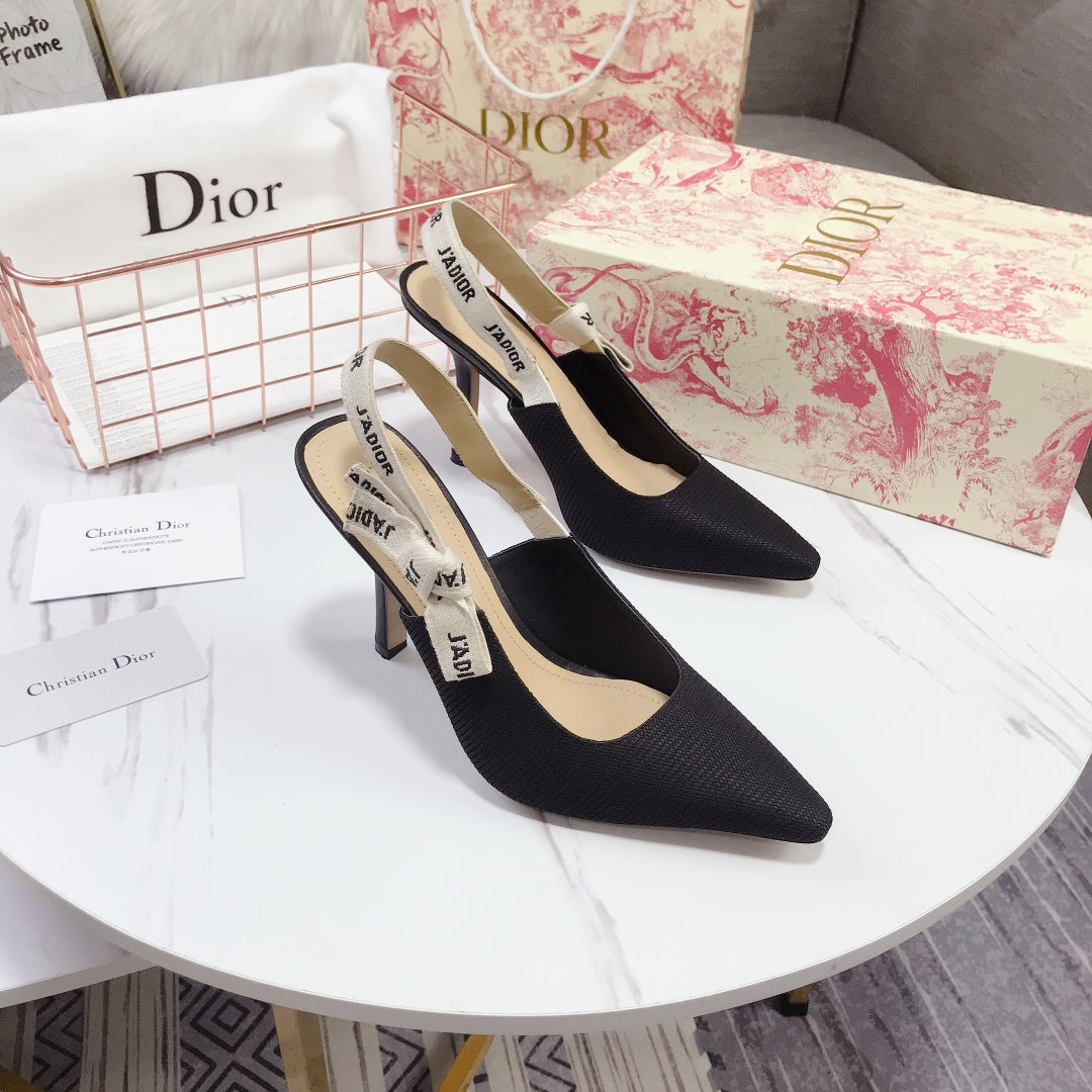 Dior Patent Leather Bow Heeled Sandals