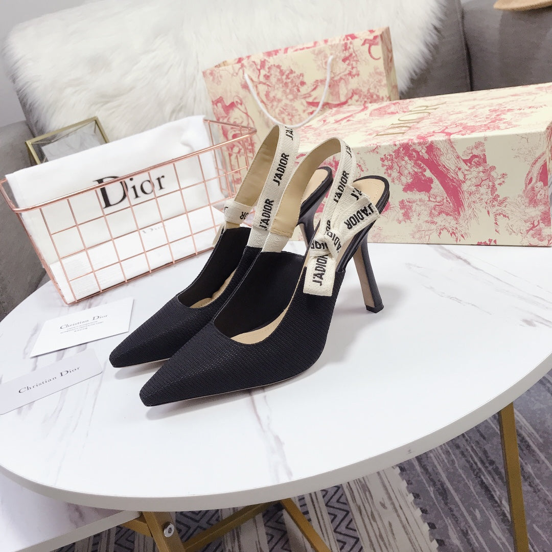 Dior Patent Leather Bow Heeled Sandals