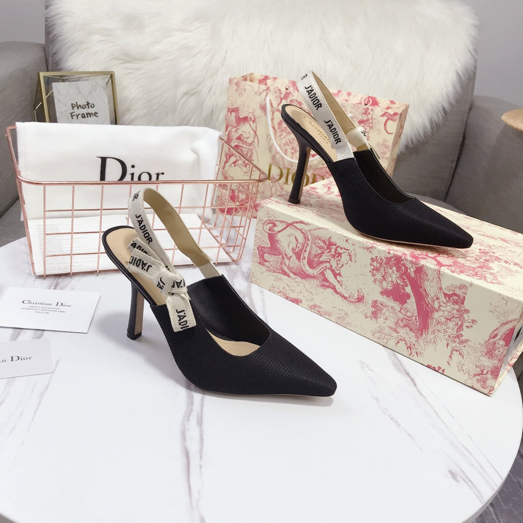 Dior Patent Leather Bow Heeled Sandals