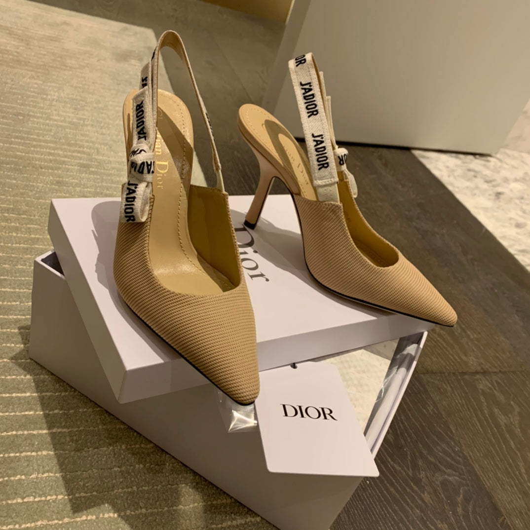 Dior J'Adior Technical Fabric Slingback Pumps