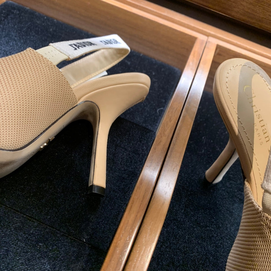 Dior J'Adior Technical Fabric Slingback Pumps