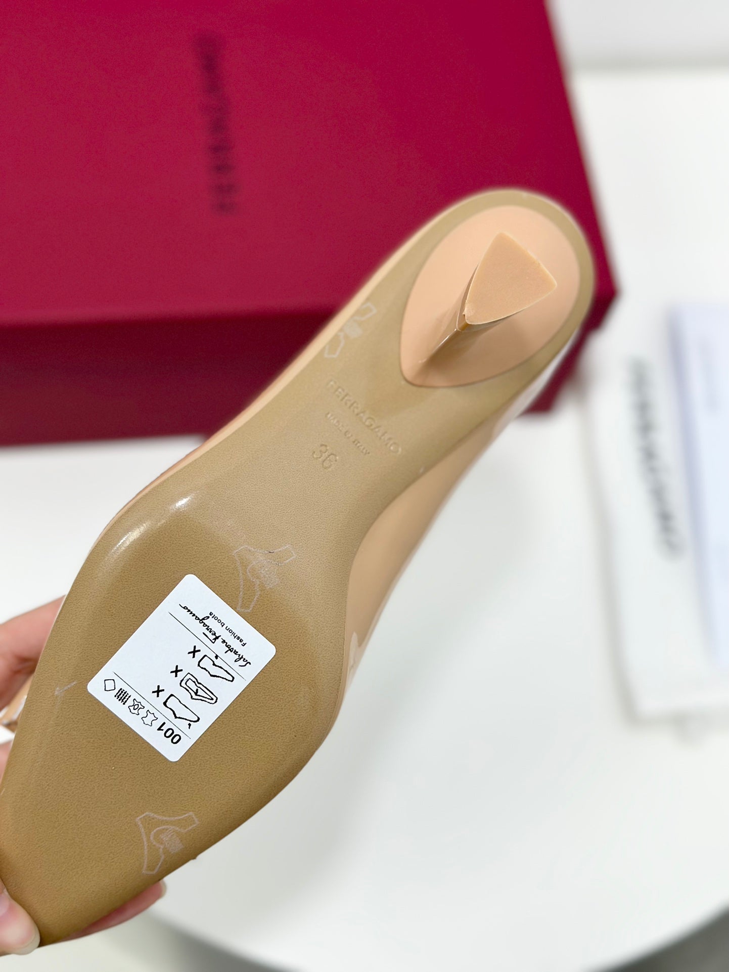 Ferragamo Vara Patent Leather Square Toe Pumps