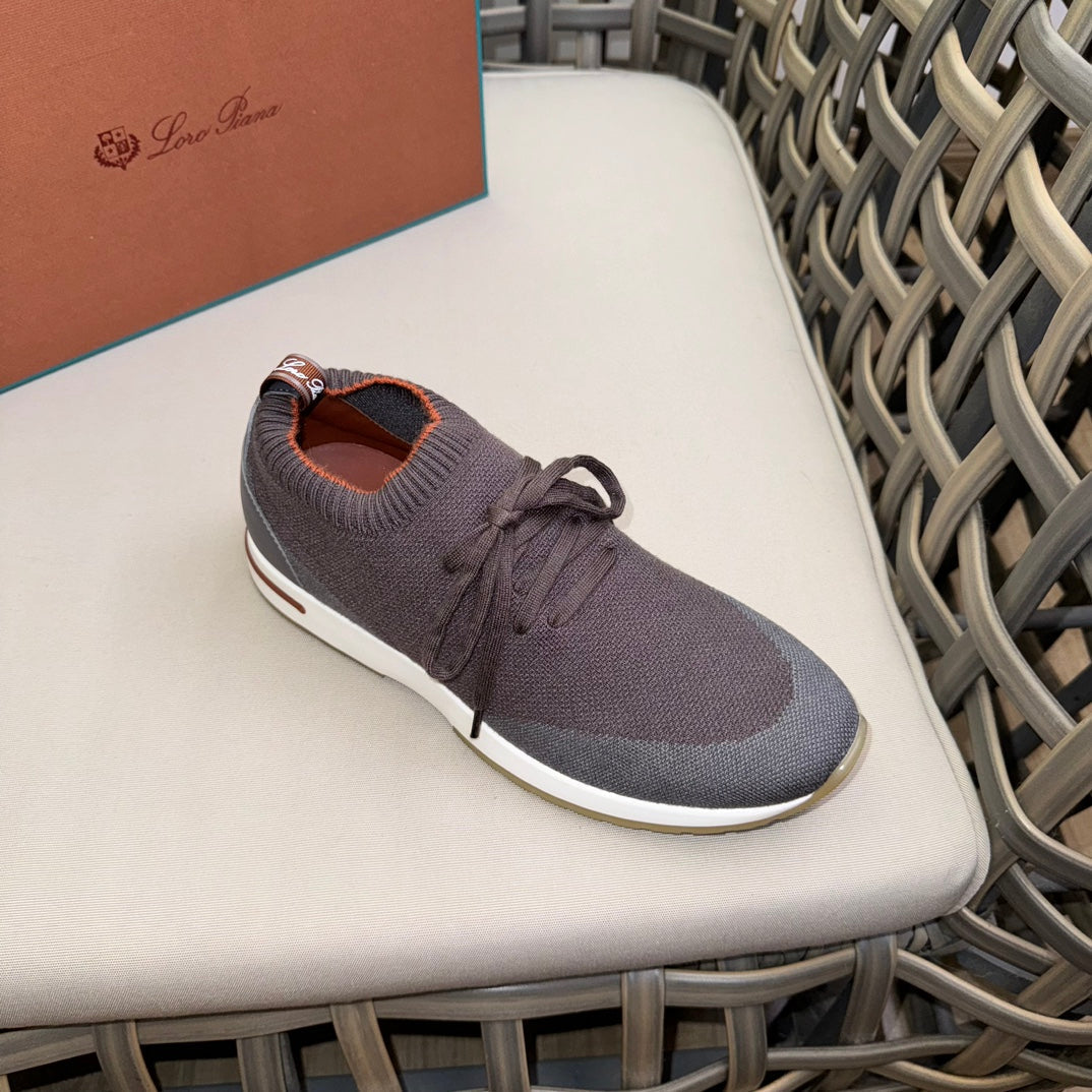 Loro Piana Flexy Walk Wool Knit Sneakers