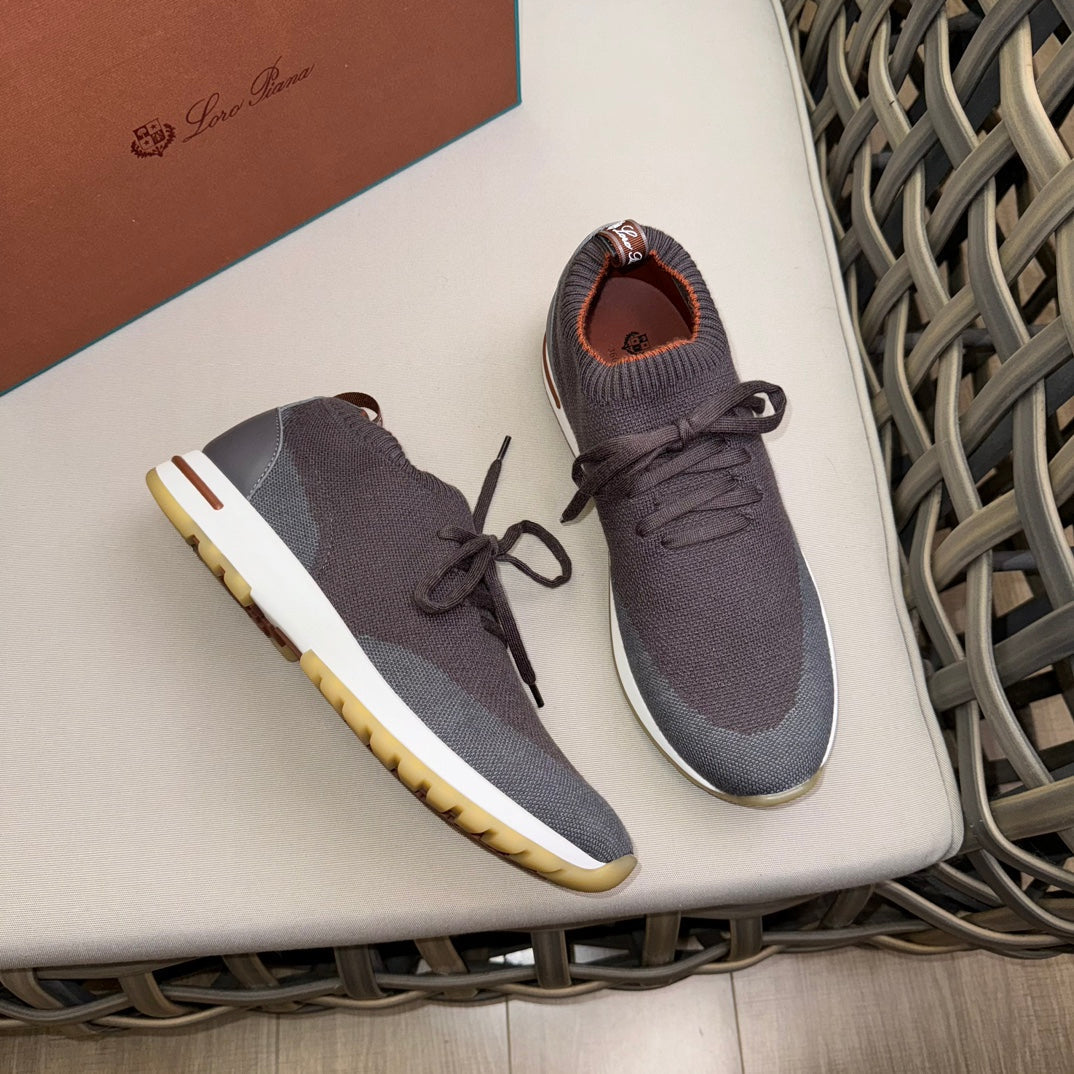 Loro Piana Flexy Walk Wool Knit Sneakers