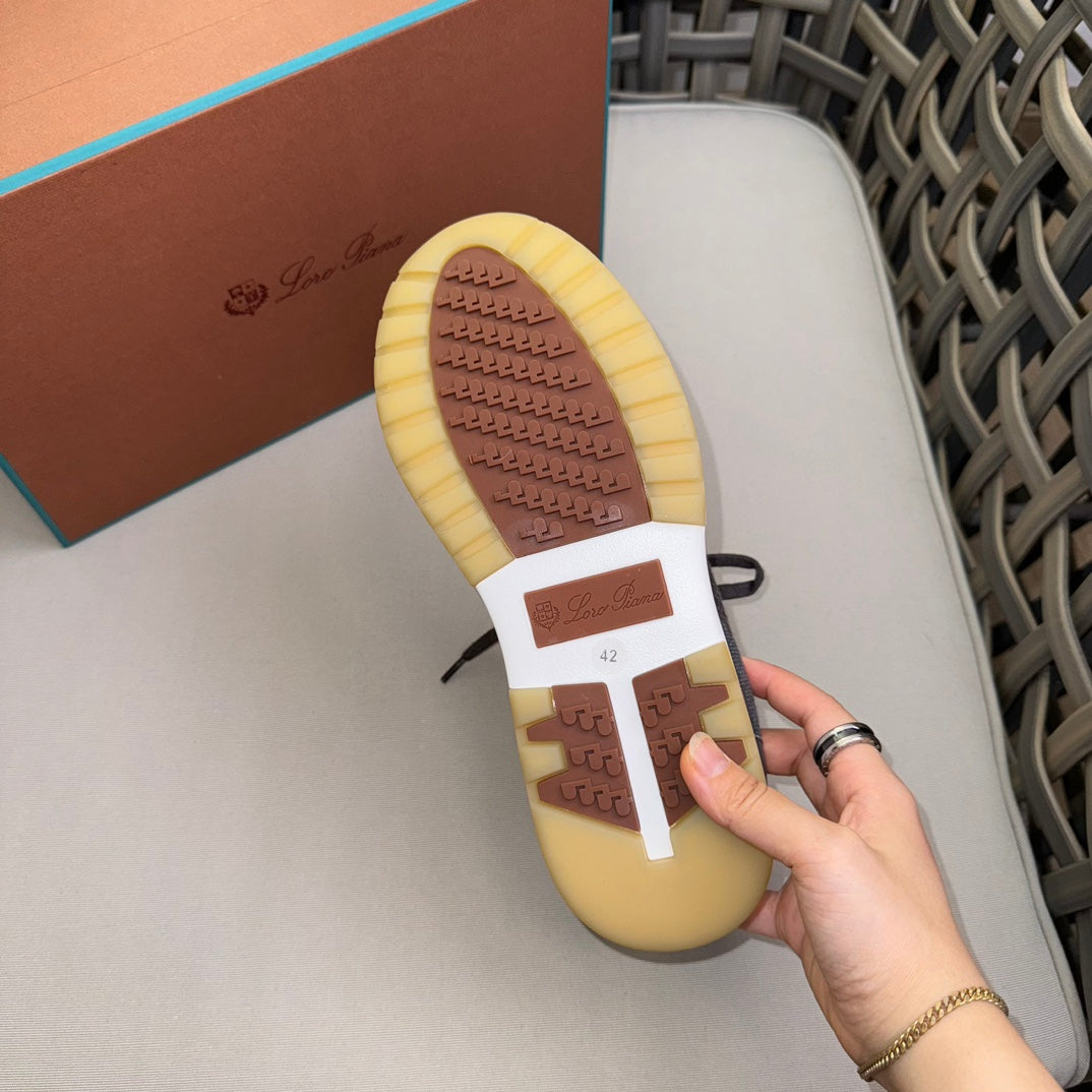 Loro Piana Flexy Walk Wool Knit Sneakers