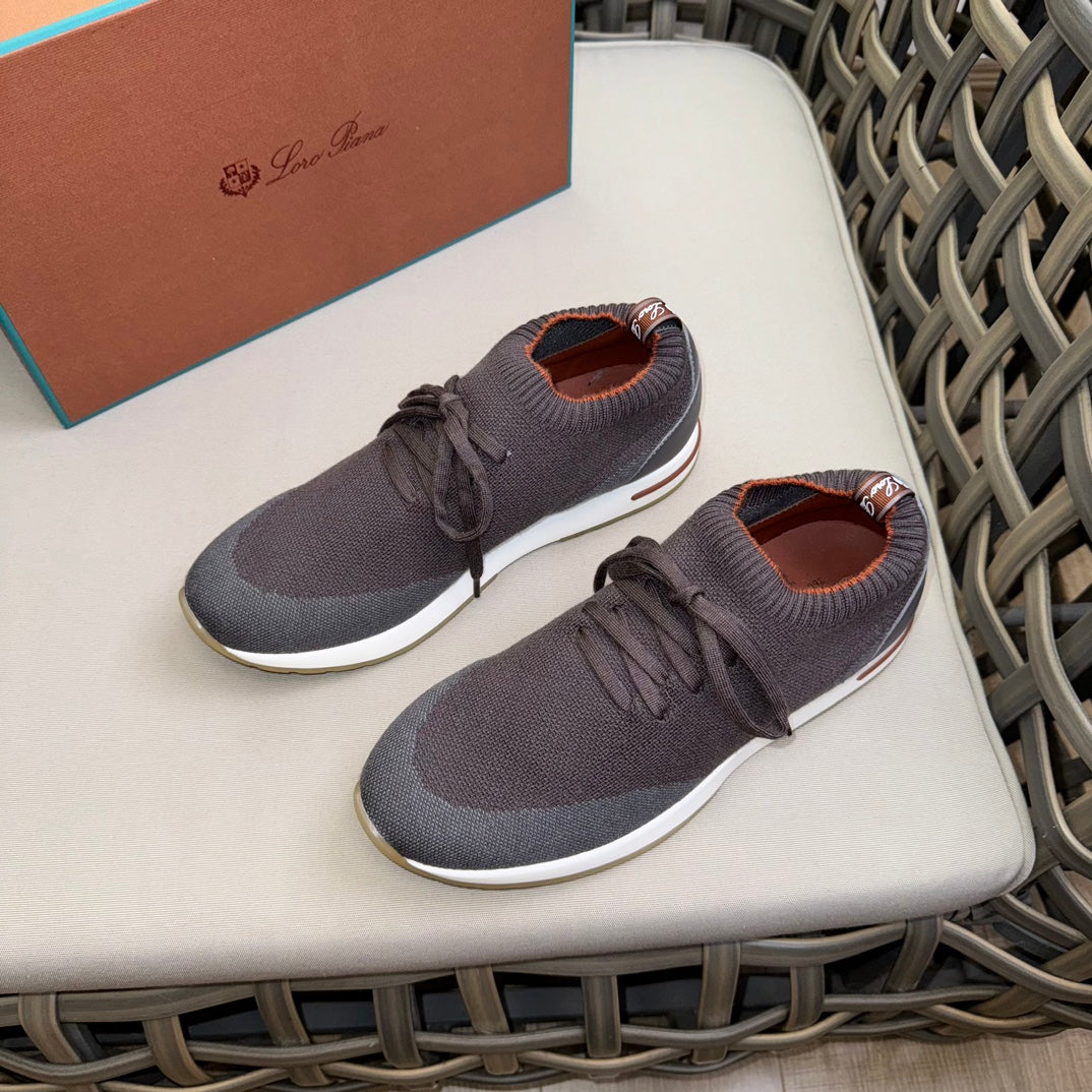 Loro Piana Flexy Walk Wool Knit Sneakers
