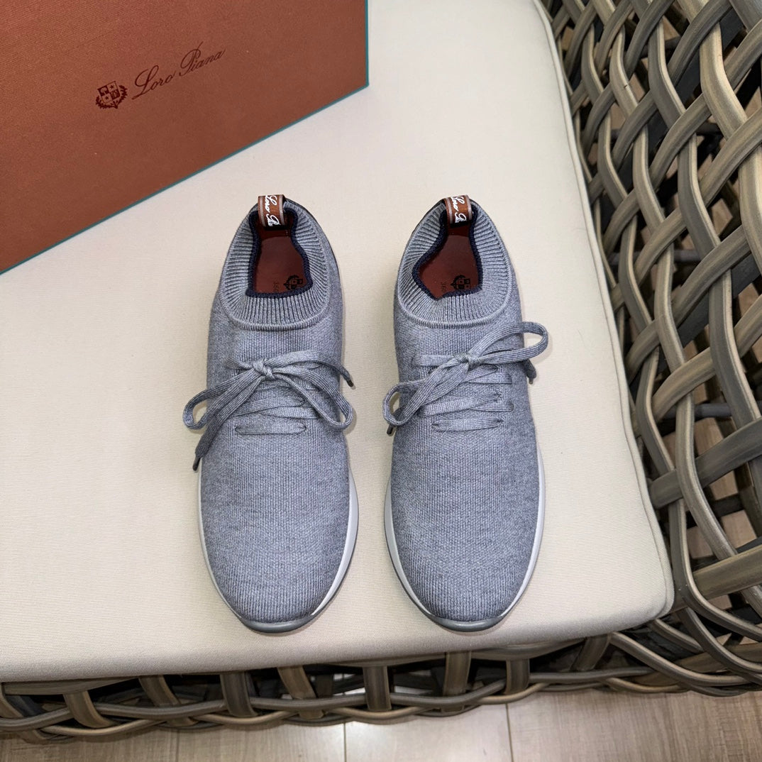 Loro Piana Flexy Walk Wool Knit Sneakers