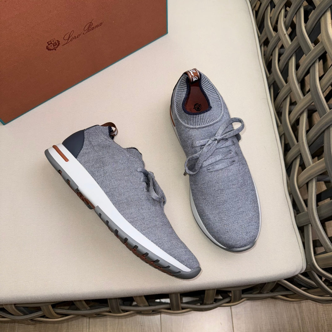 Loro Piana Flexy Walk Wool Knit Sneakers
