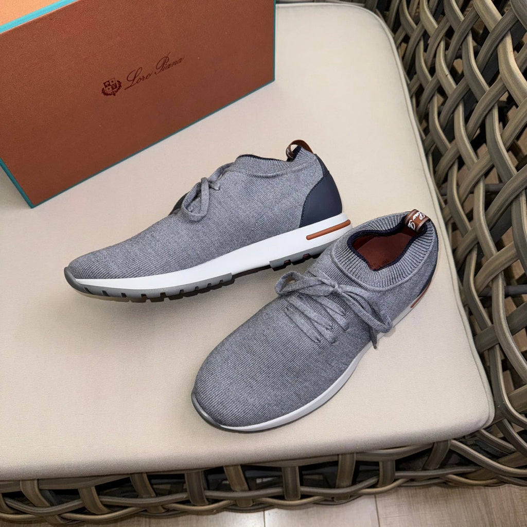 Loro Piana Flexy Walk Wool Knit Sneakers
