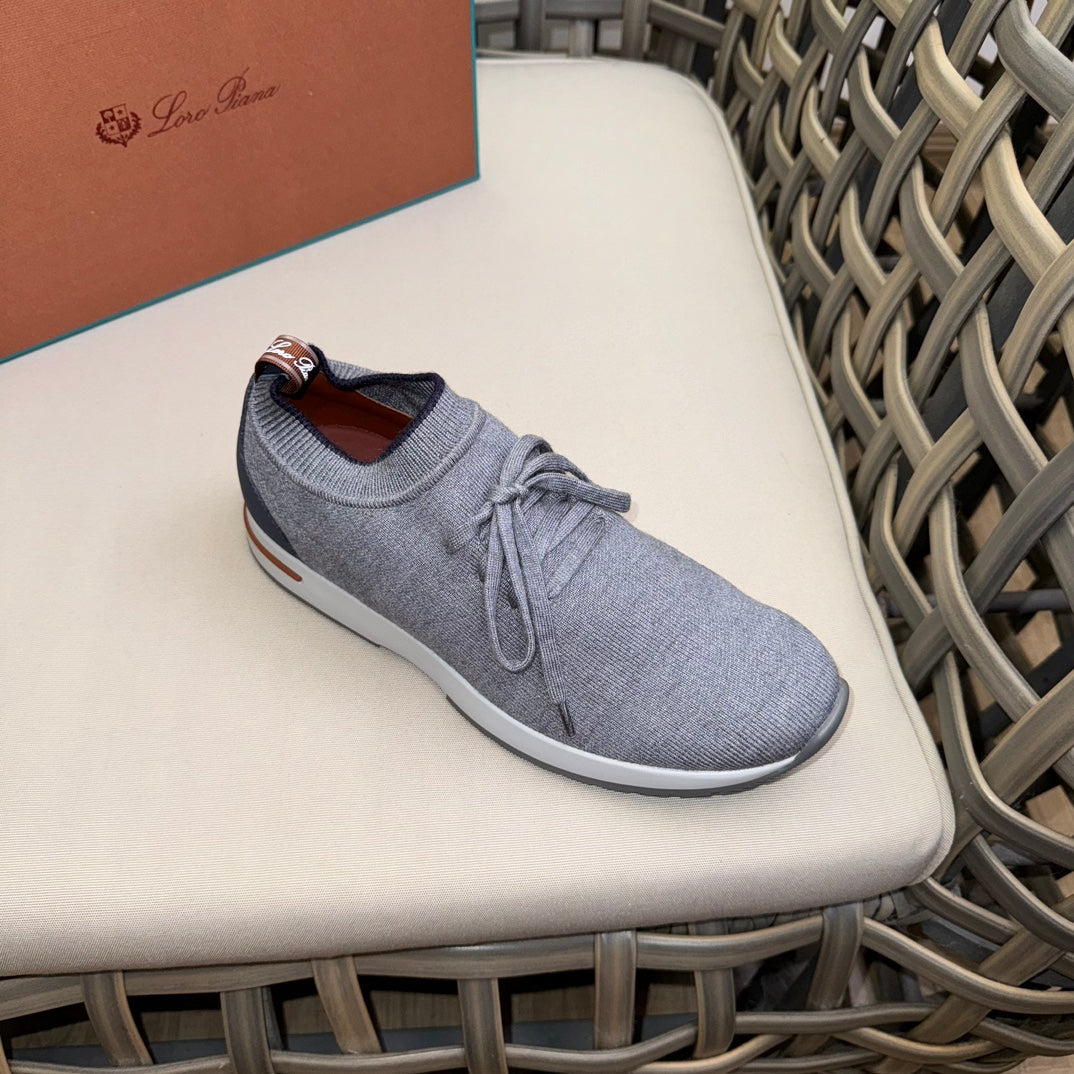 Loro Piana Flexy Walk Wool Knit Sneakers
