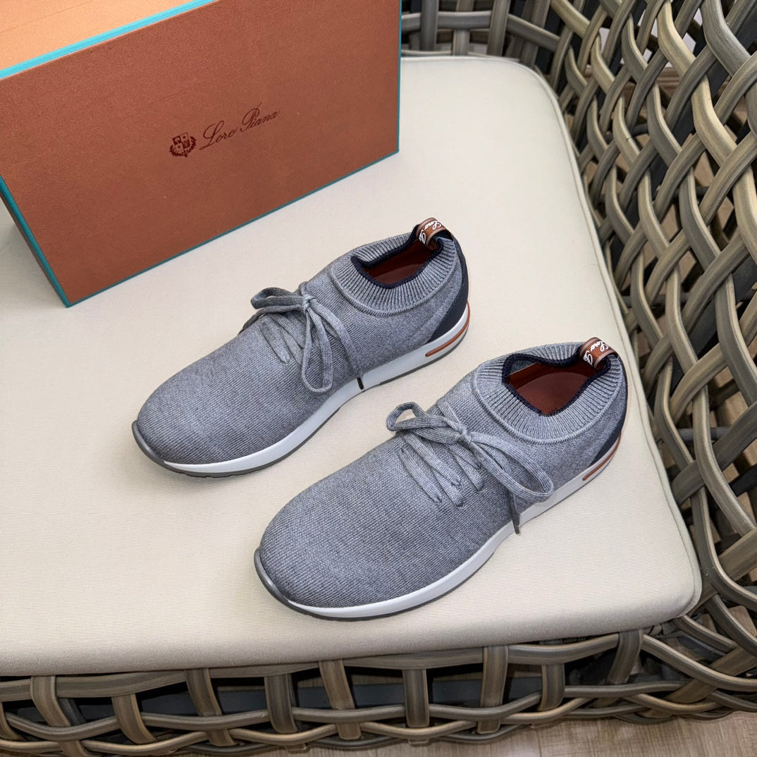 Loro Piana Flexy Walk Wool Knit Sneakers