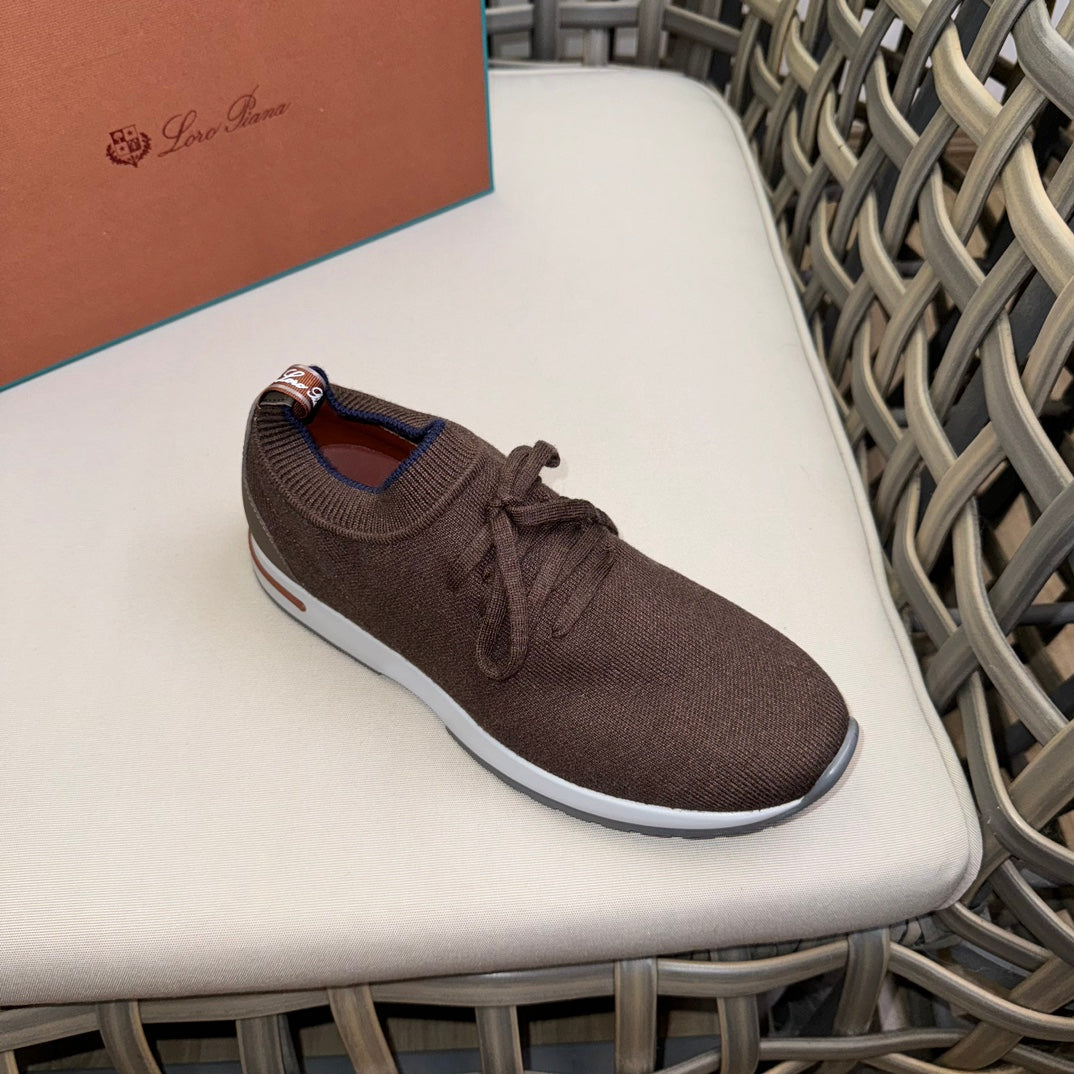 Loro Piana Flexy Walk Wool Knit Sneakers