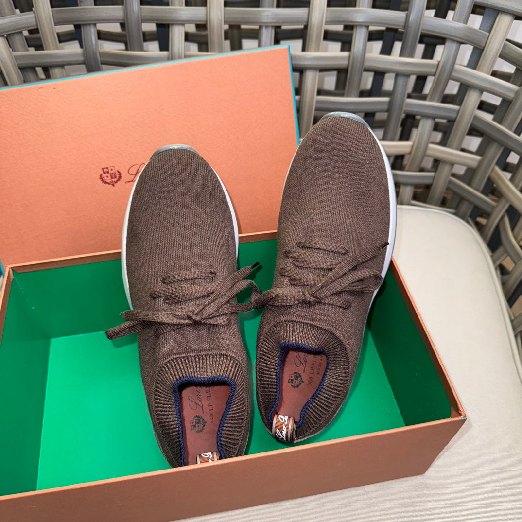 Loro Piana Flexy Walk Wool Knit Sneakers