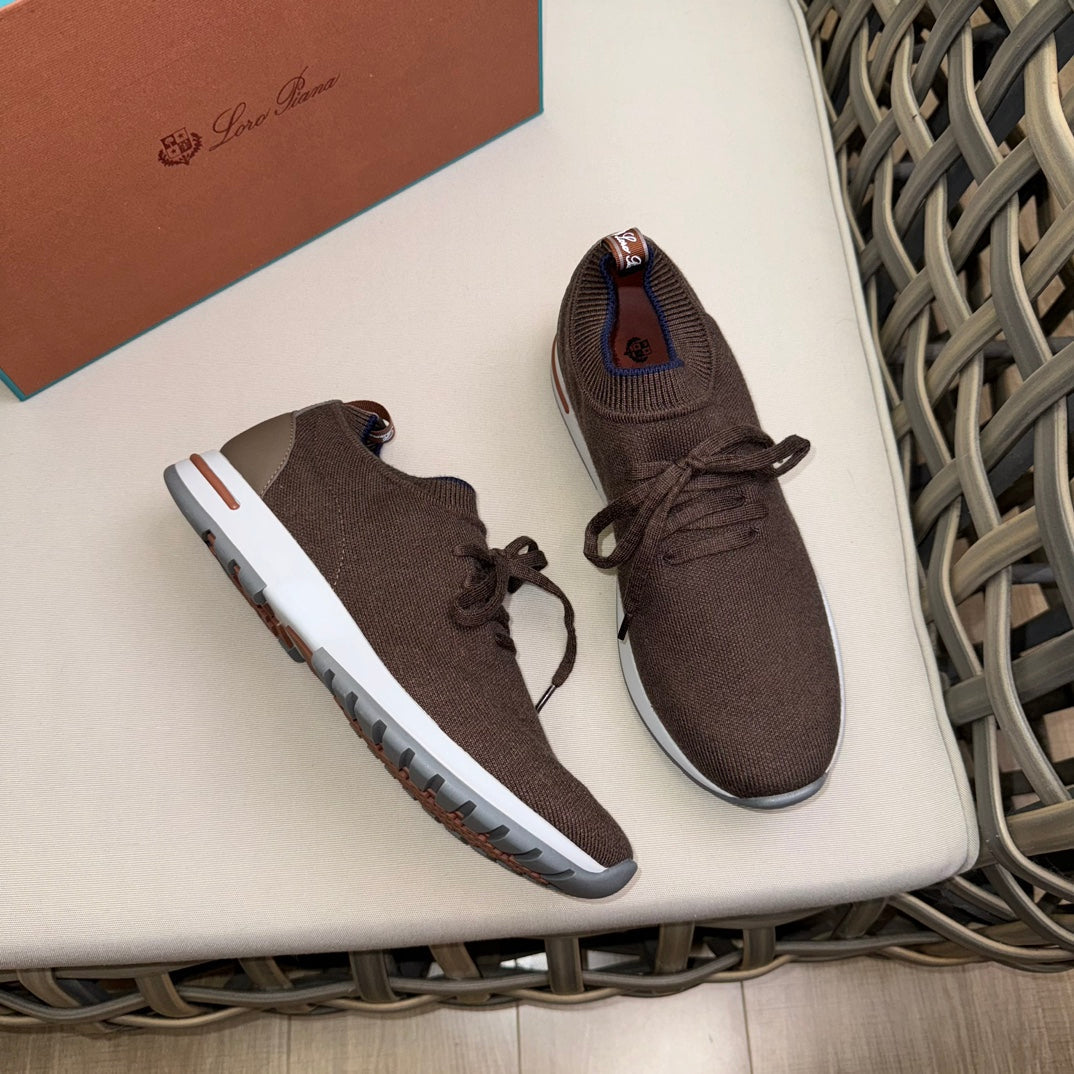 Loro Piana Flexy Walk Wool Knit Sneakers