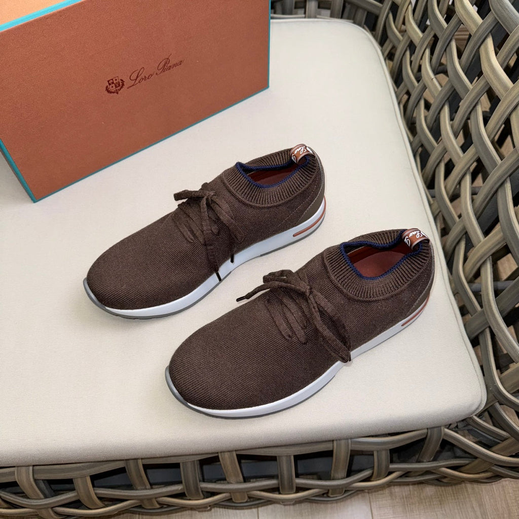 Loro Piana Flexy Walk Wool Knit Sneakers