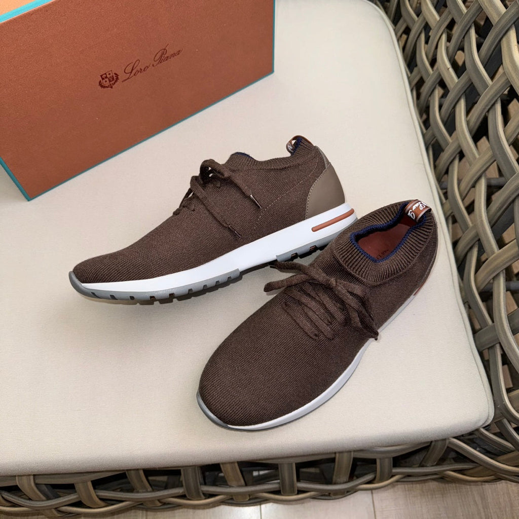 Loro Piana Flexy Walk Wool Knit Sneakers